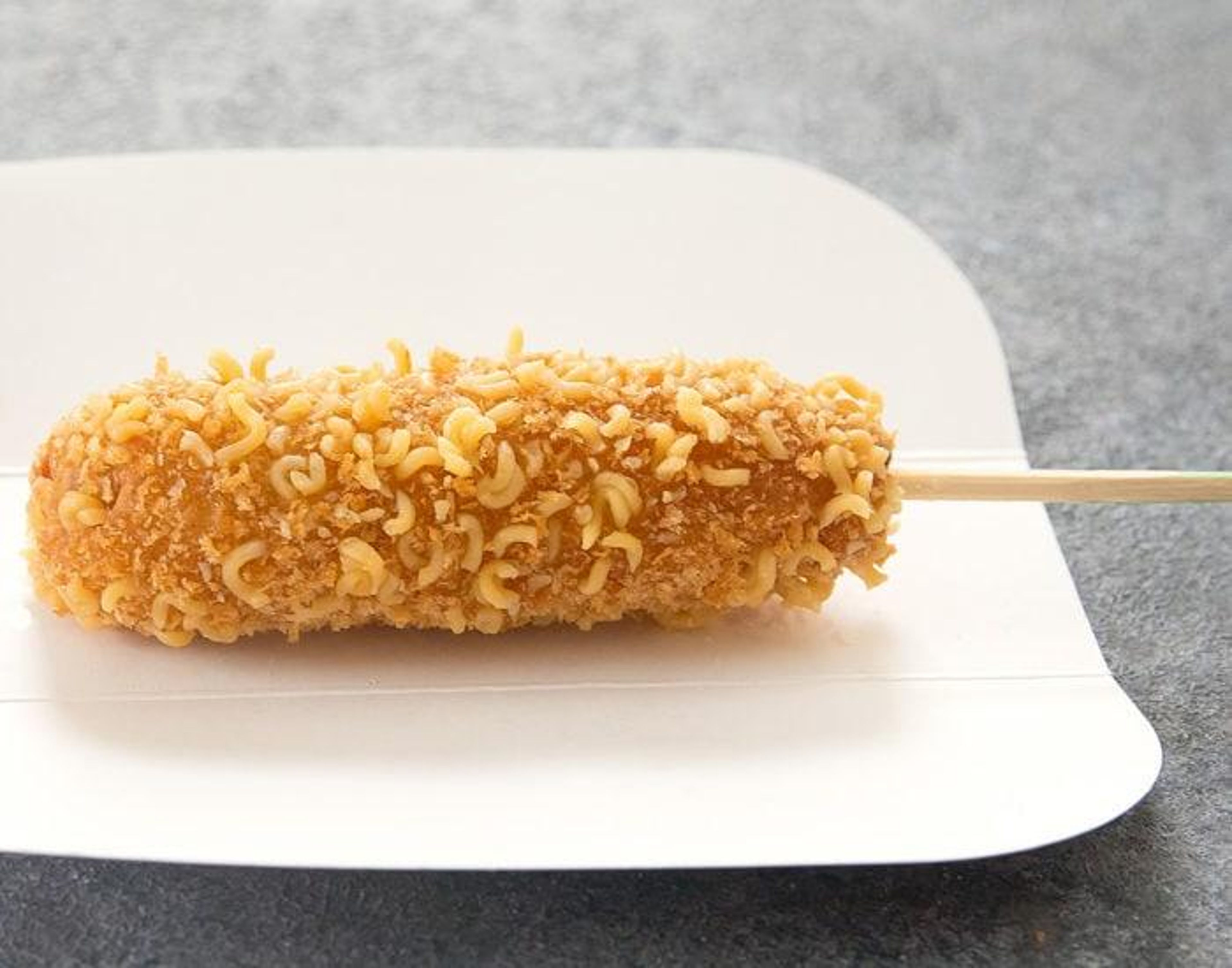 Ramen Sausage Corn dog.