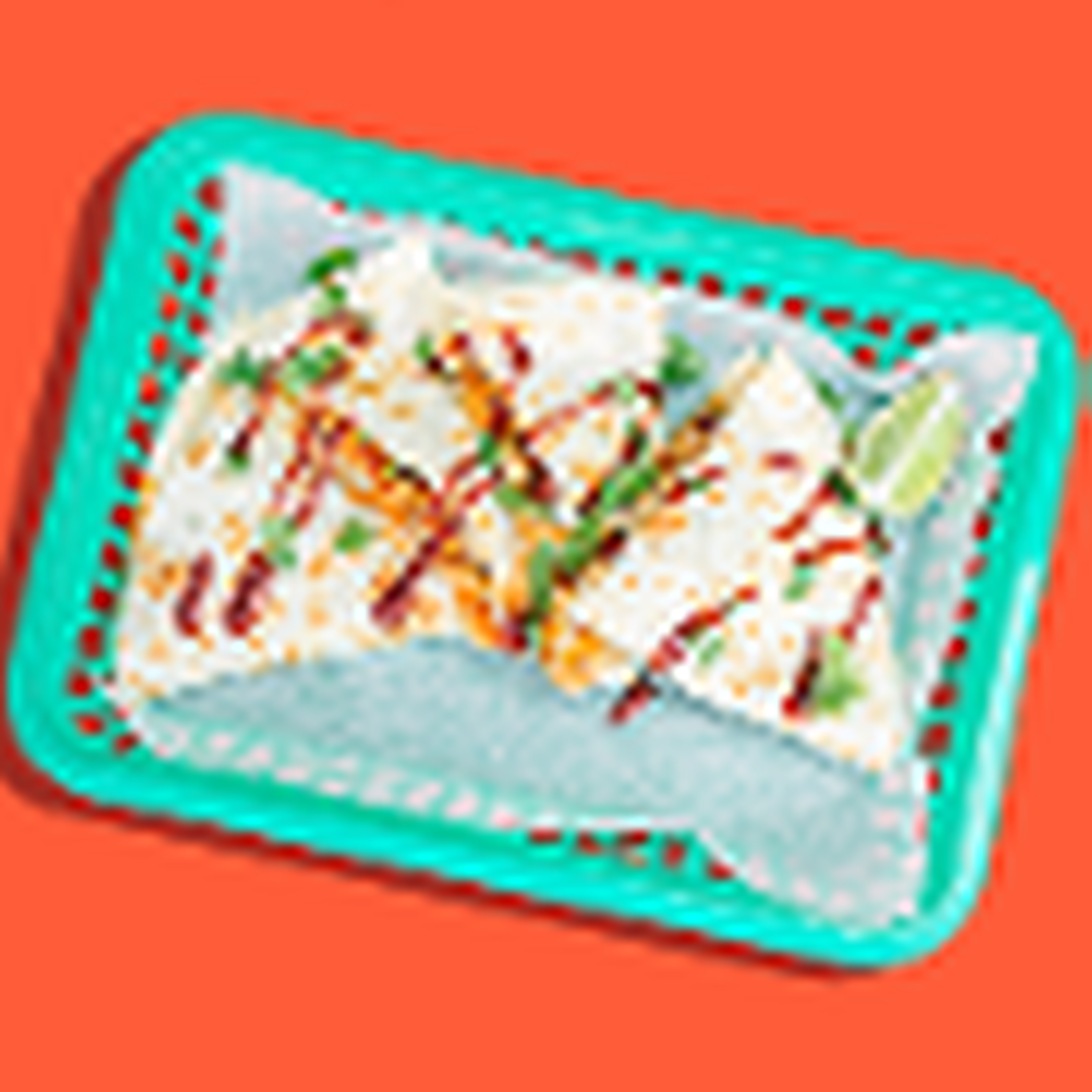 Asian Rib-Eye Beef Quesadilla.