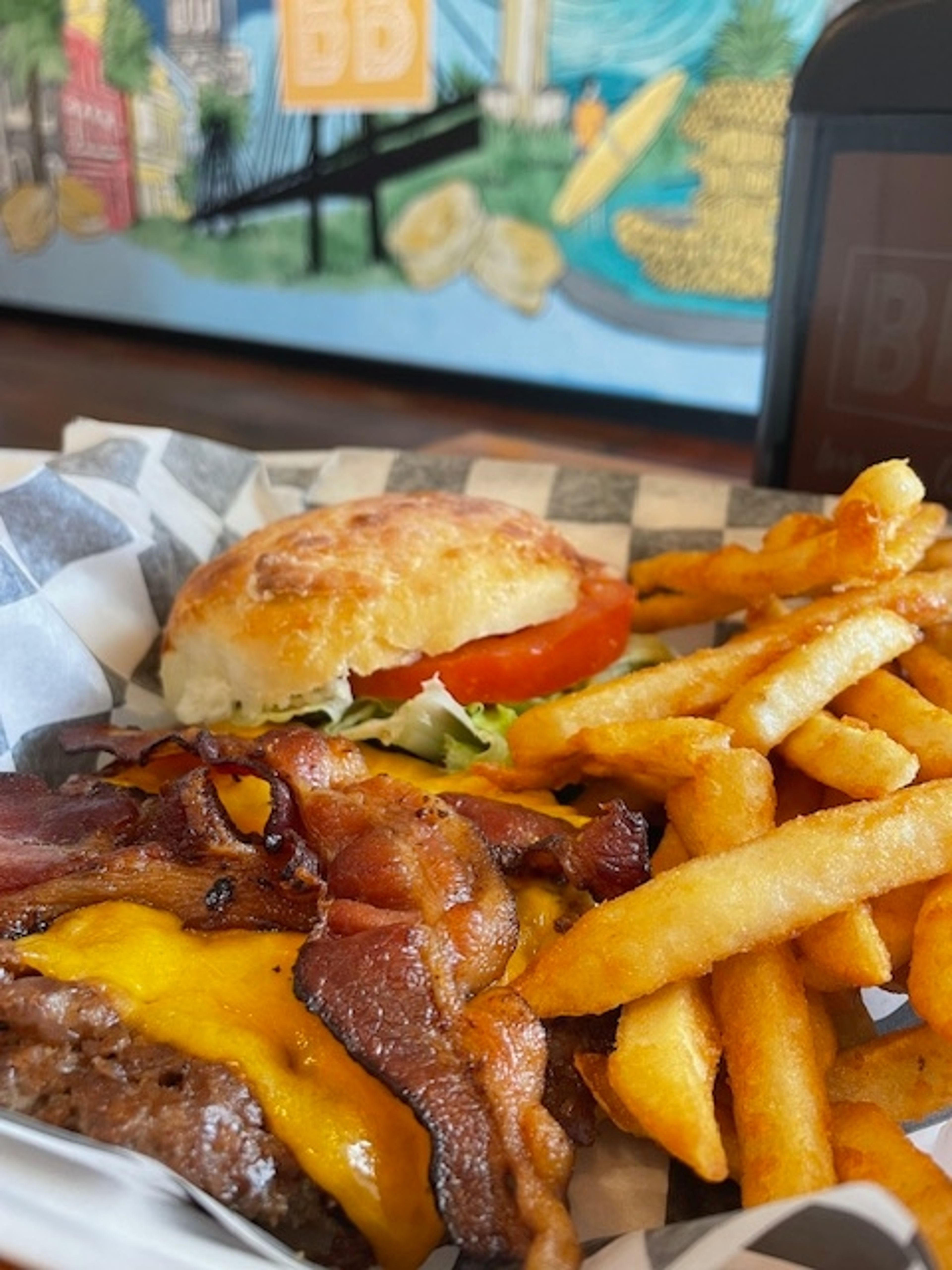 34. 1/3 lb Smash Burger W/Fries.