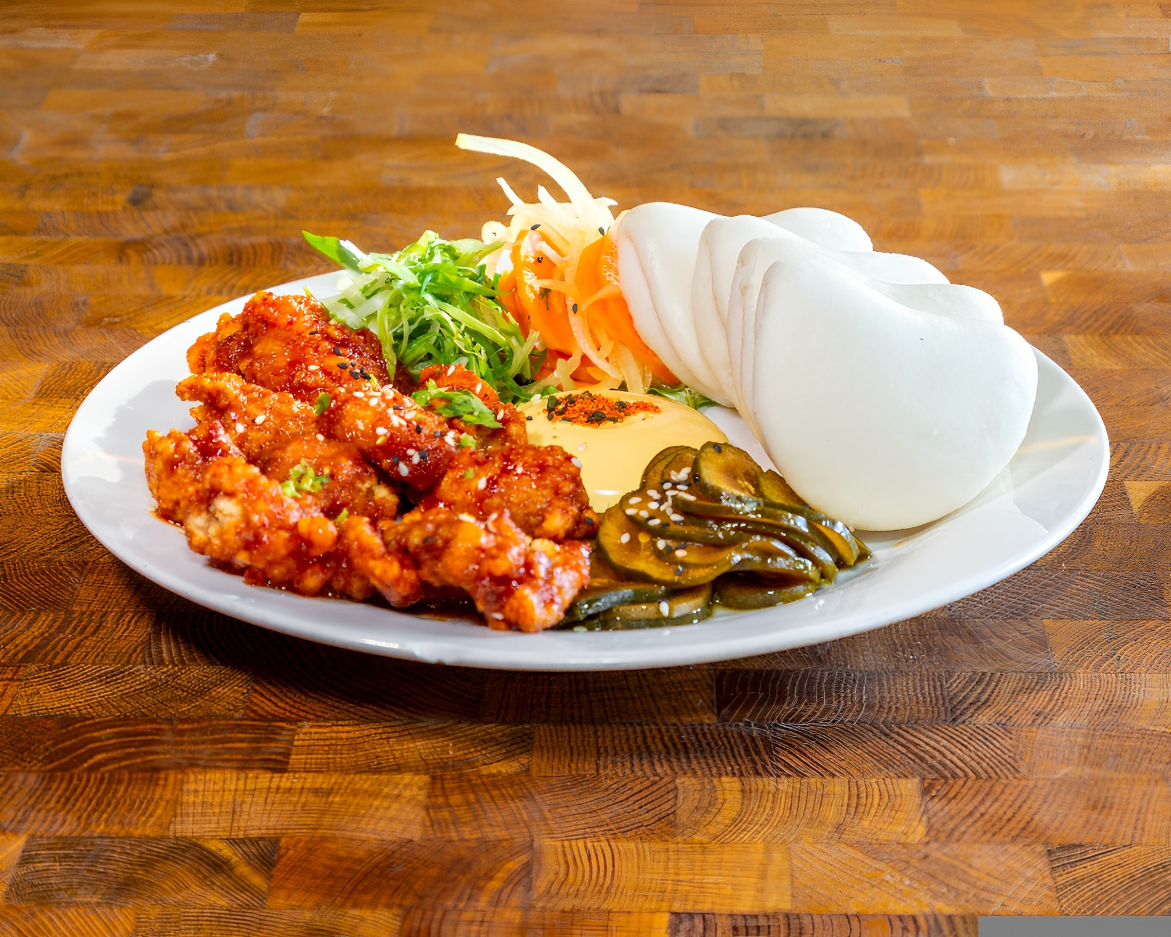 Sake battered Cauliflower Steam Bun (4pc).