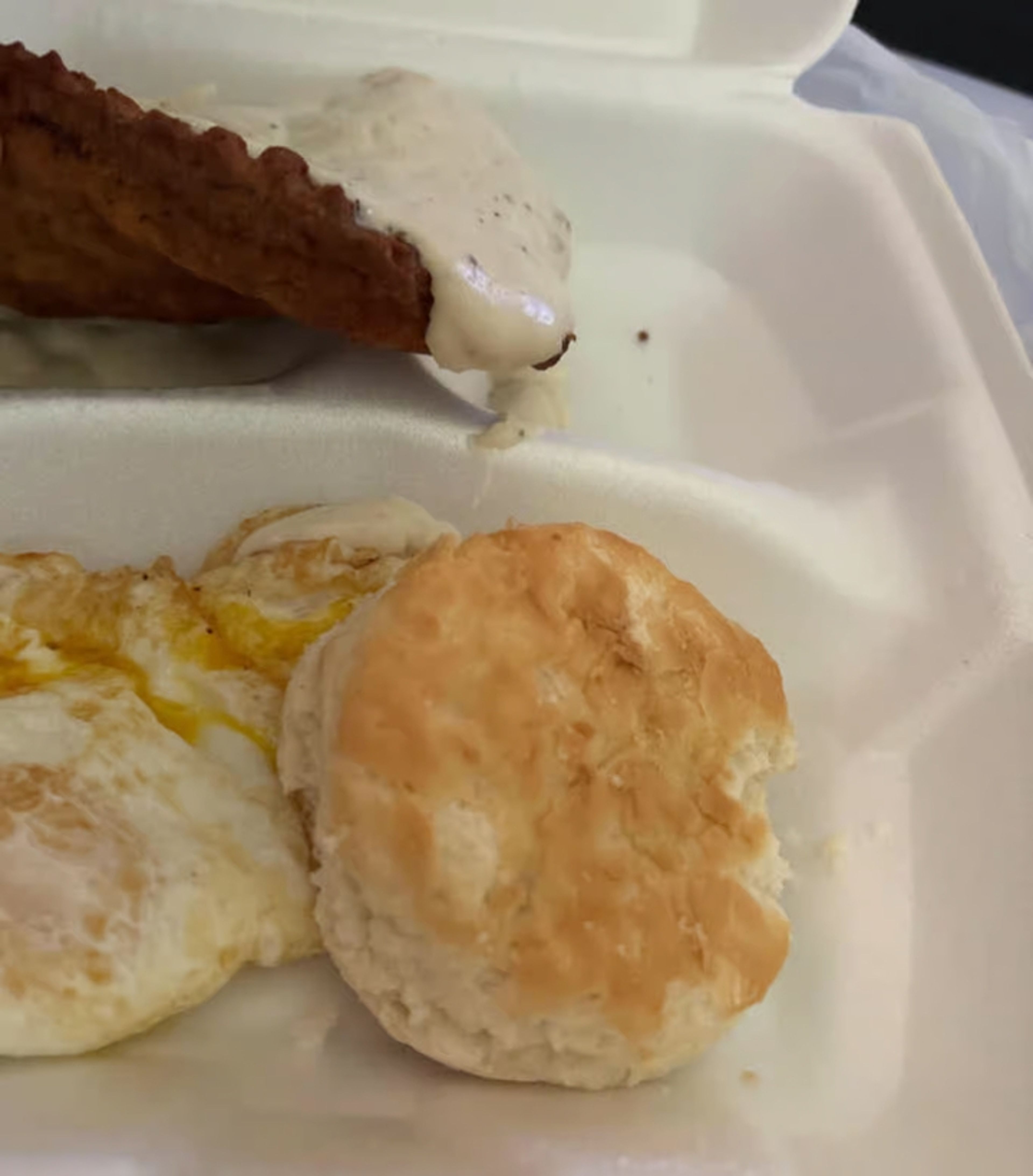 Country Fried Steak & Eggs.