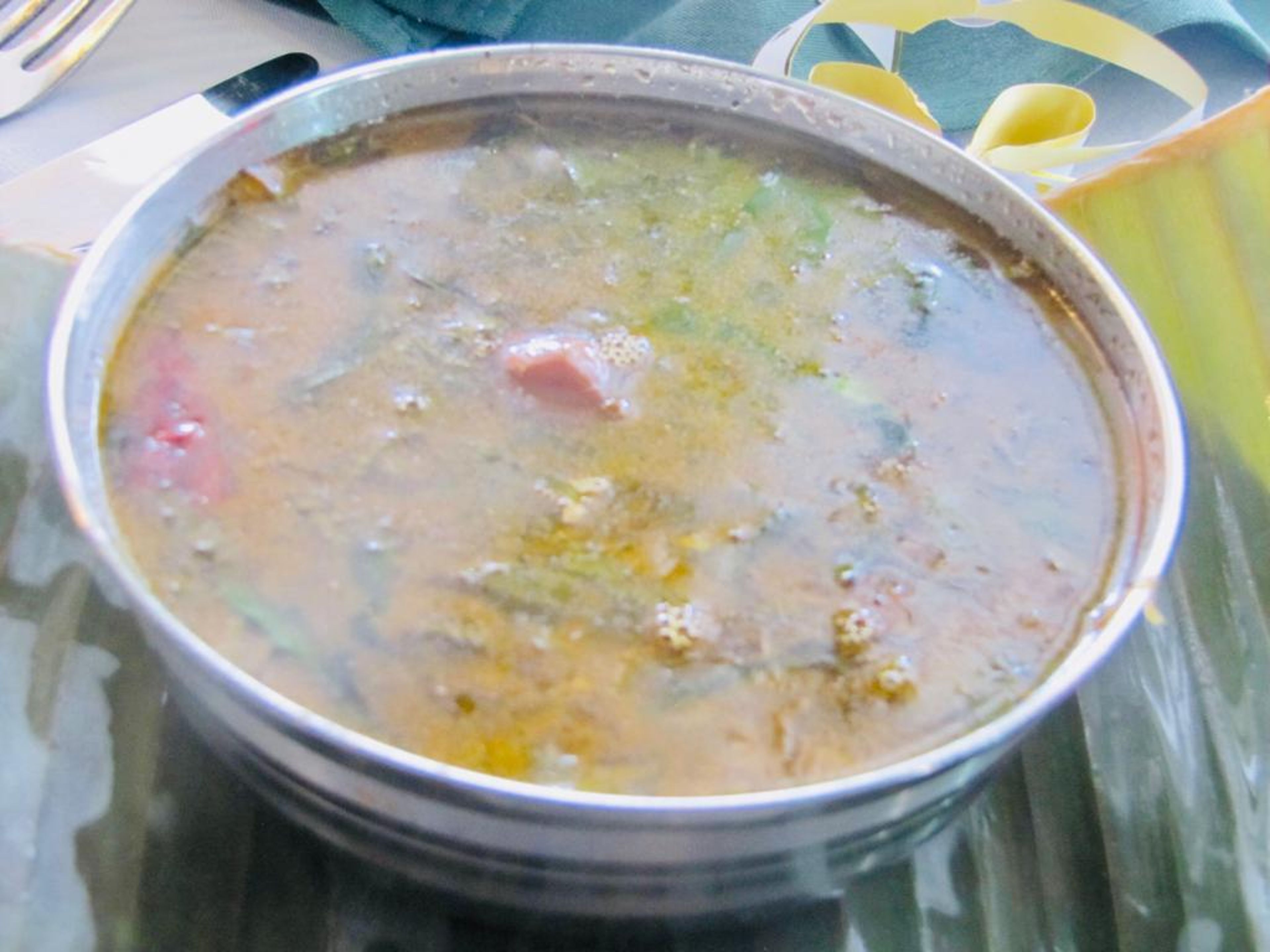 Kozhi (Chicken) Milagu Rasam.