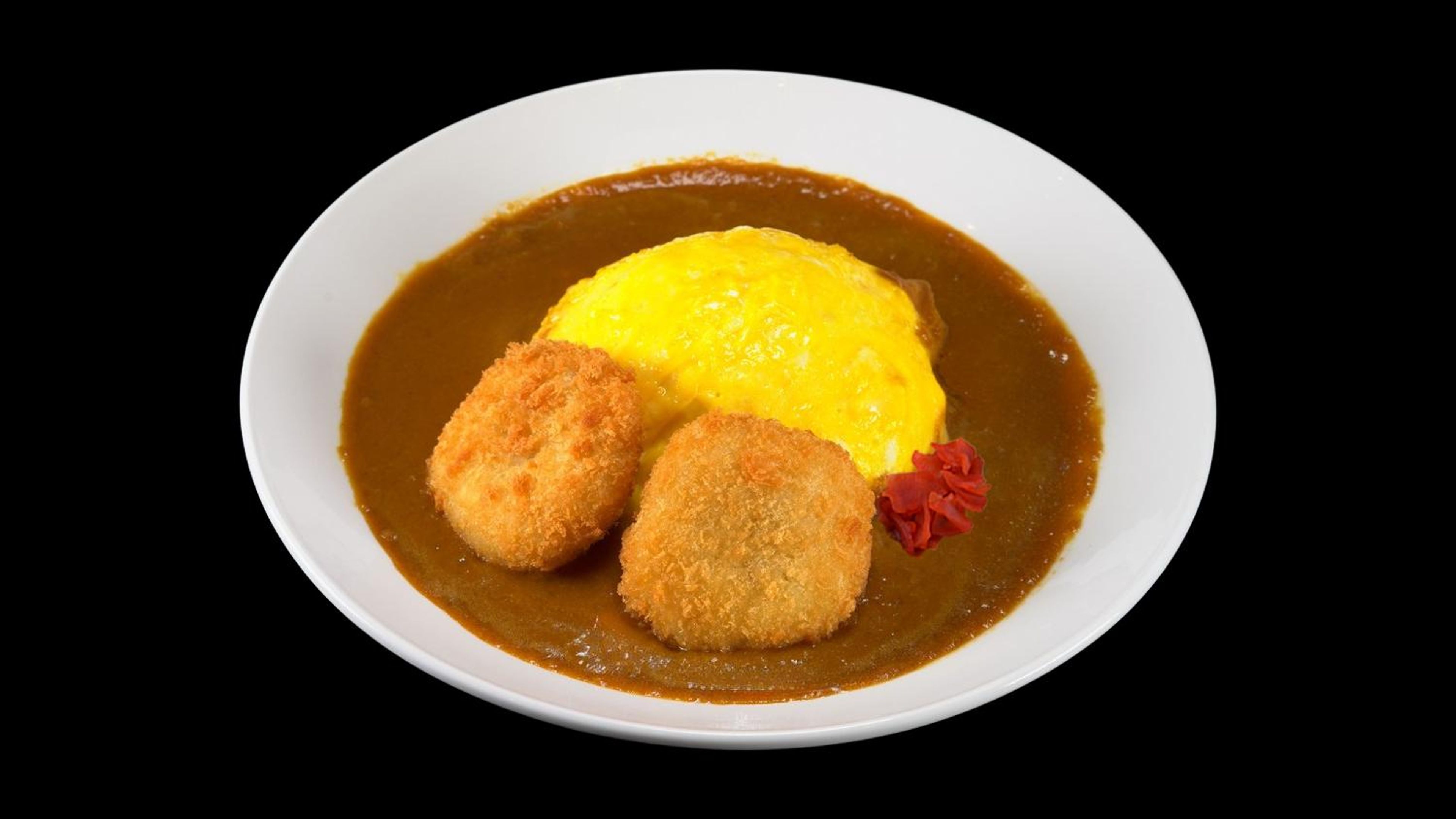 Omelet Croquette Curry.