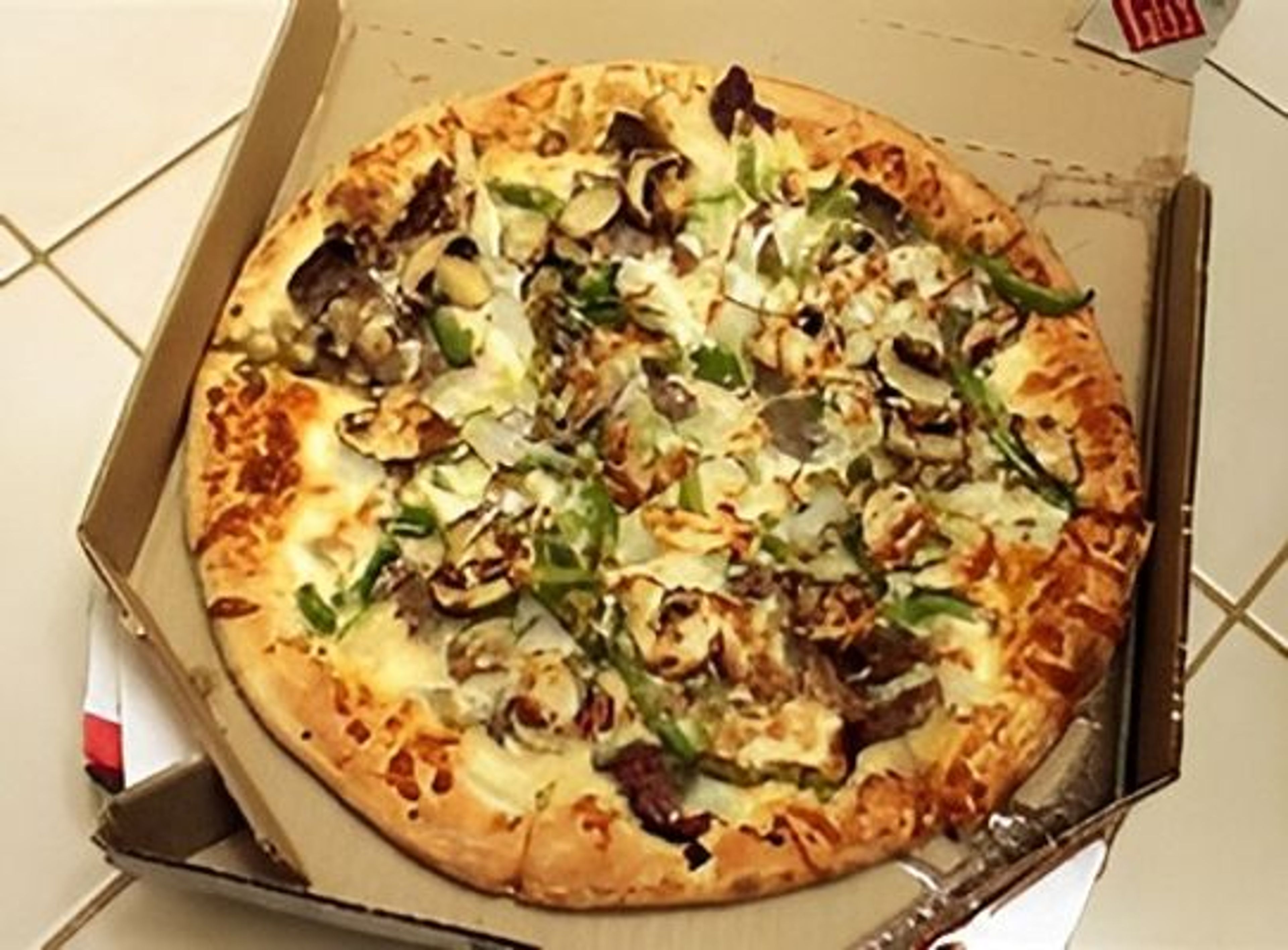 16 in Chicken Philly Pizza.