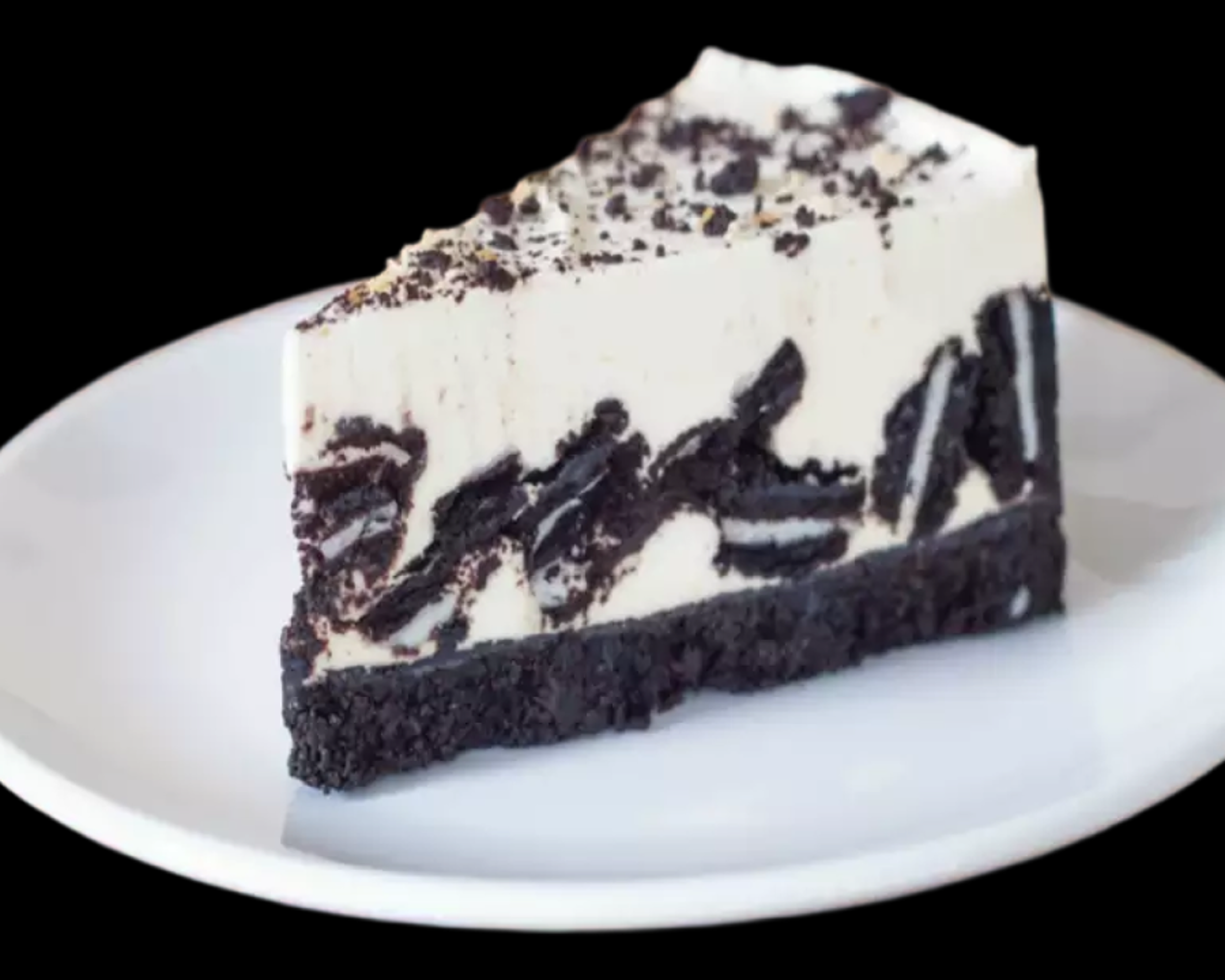 Slice OREO Cheesecake.
