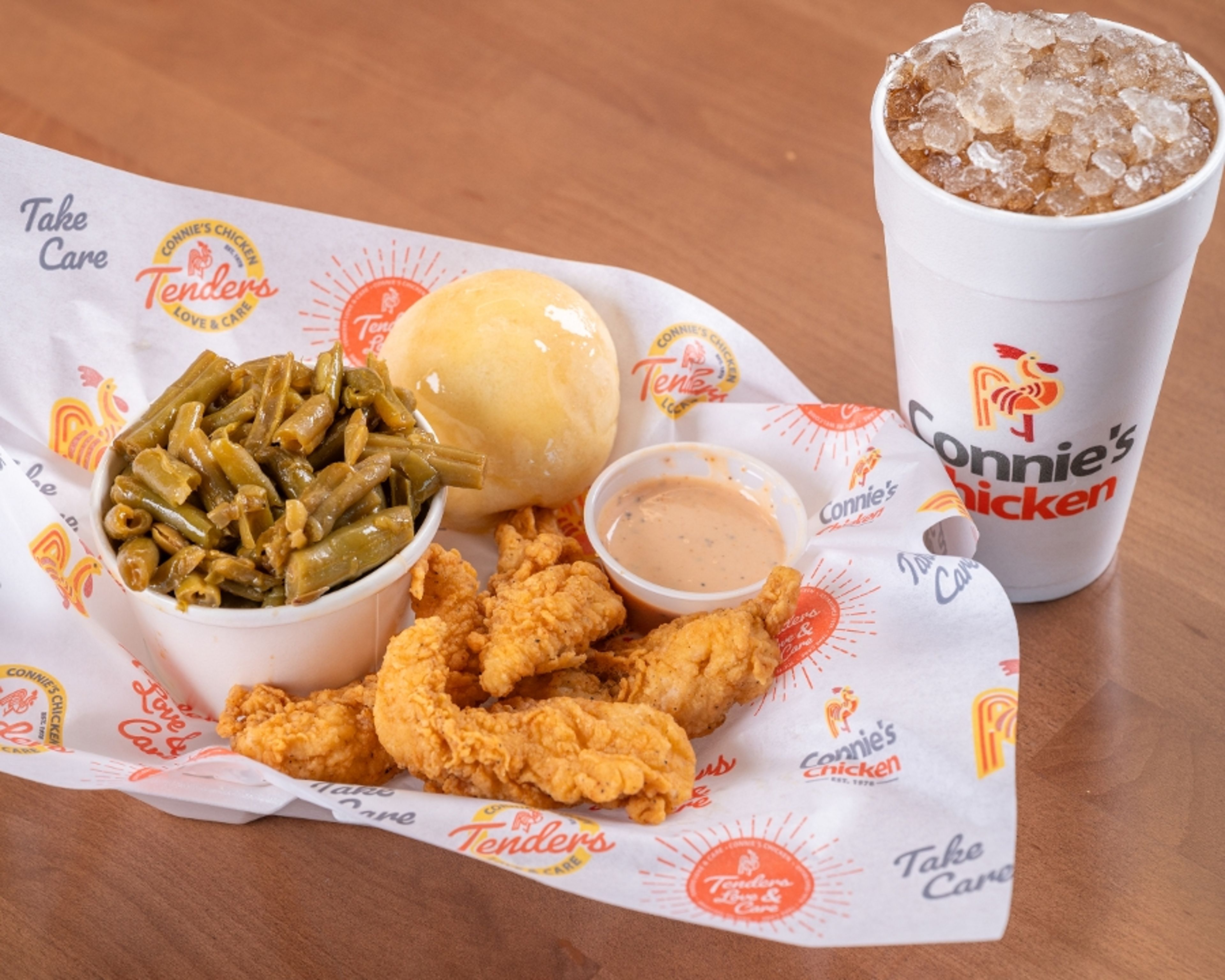 # 1 (4 pc) Grilled Chicken Tender Combo.