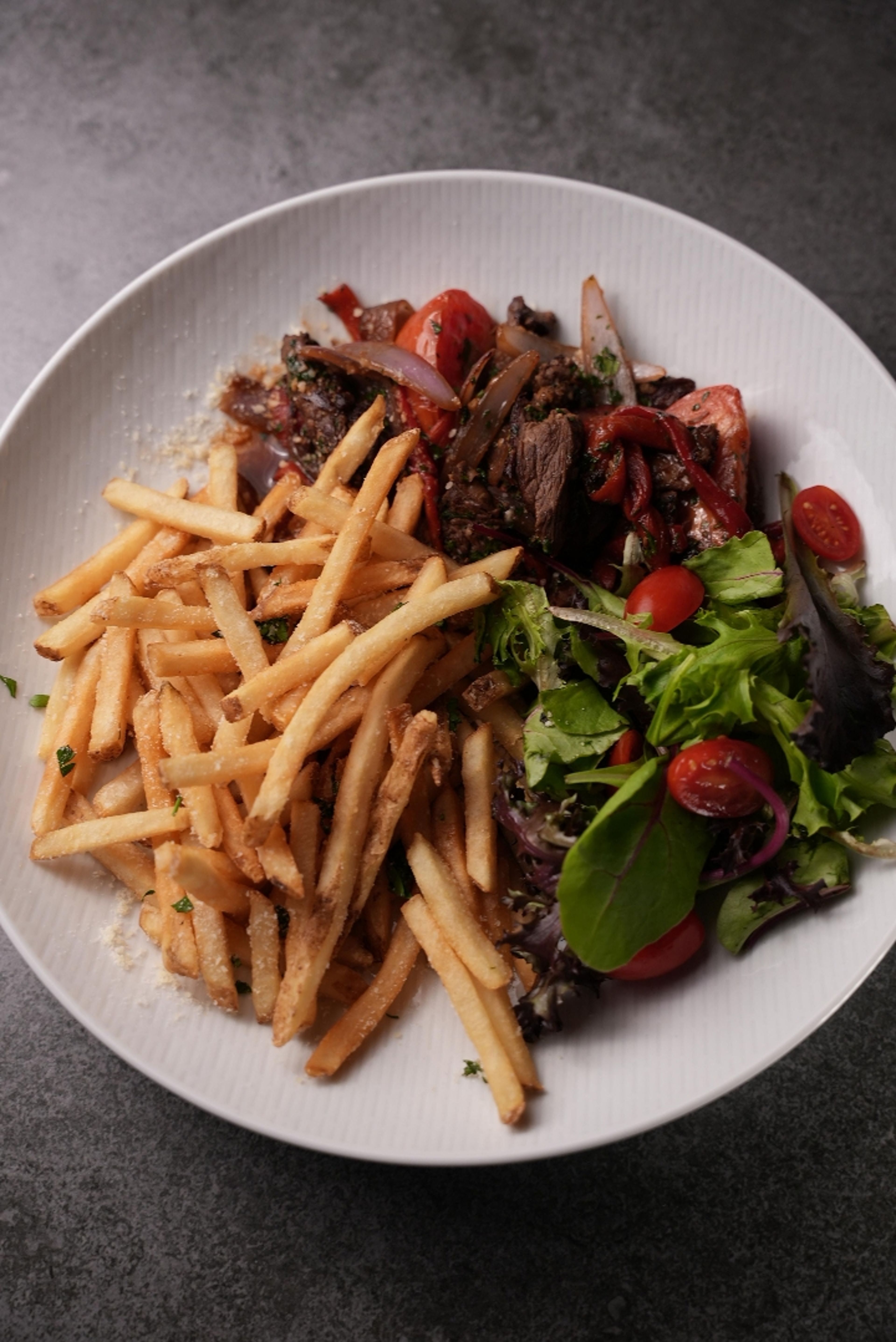 Lomo Saltado with Fries.