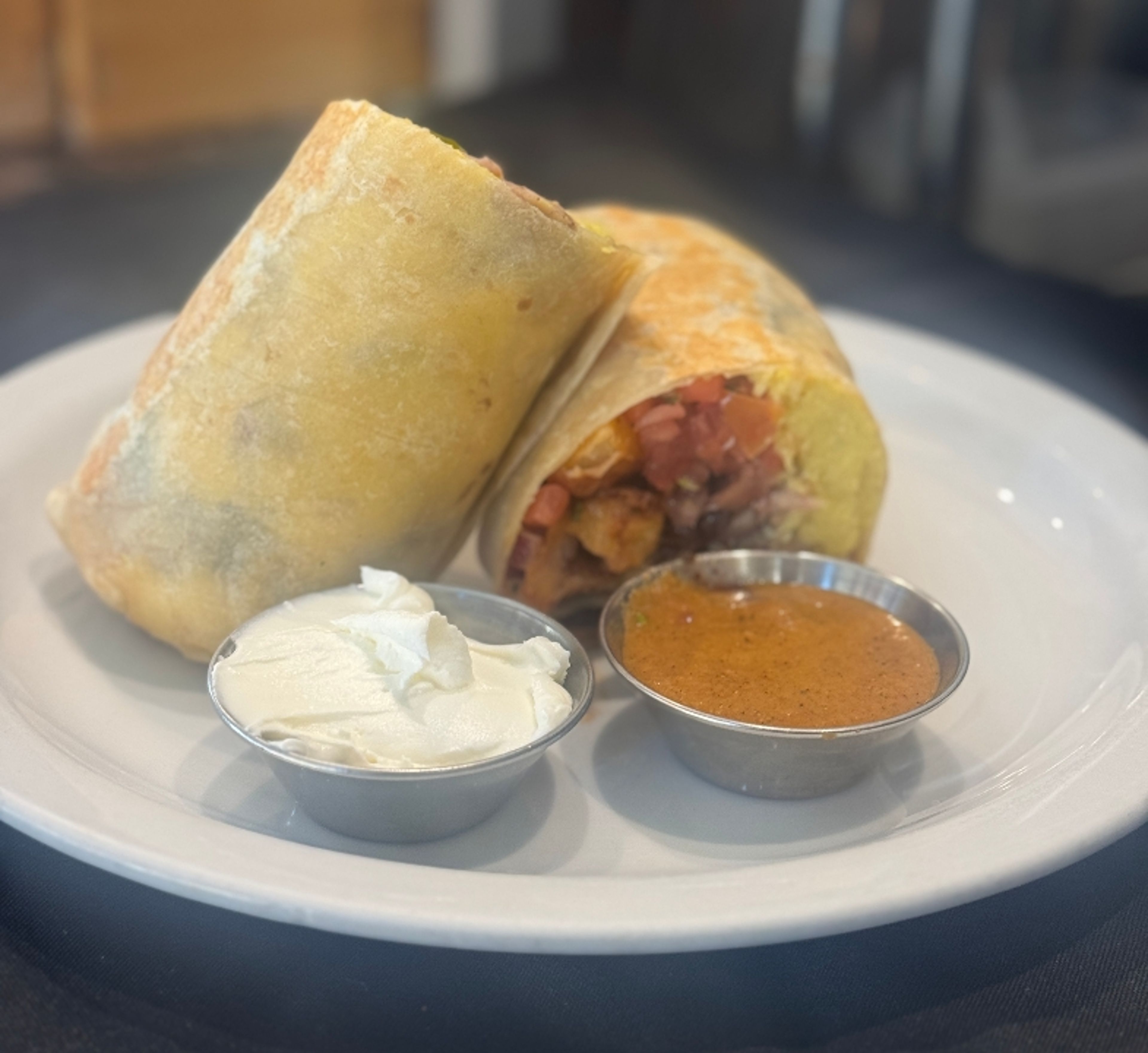 NO Meat Breakfast Burrito.