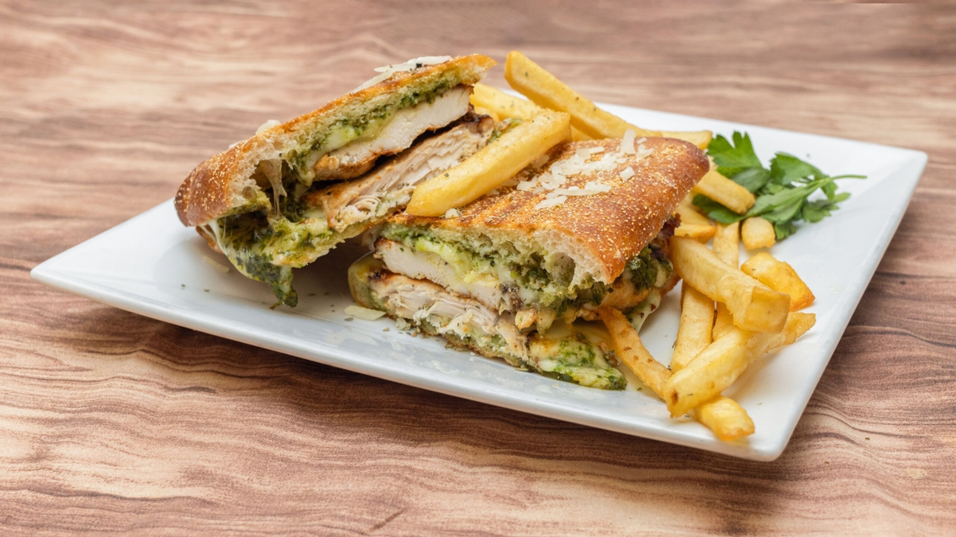 Chicken & Pesto Panini.
