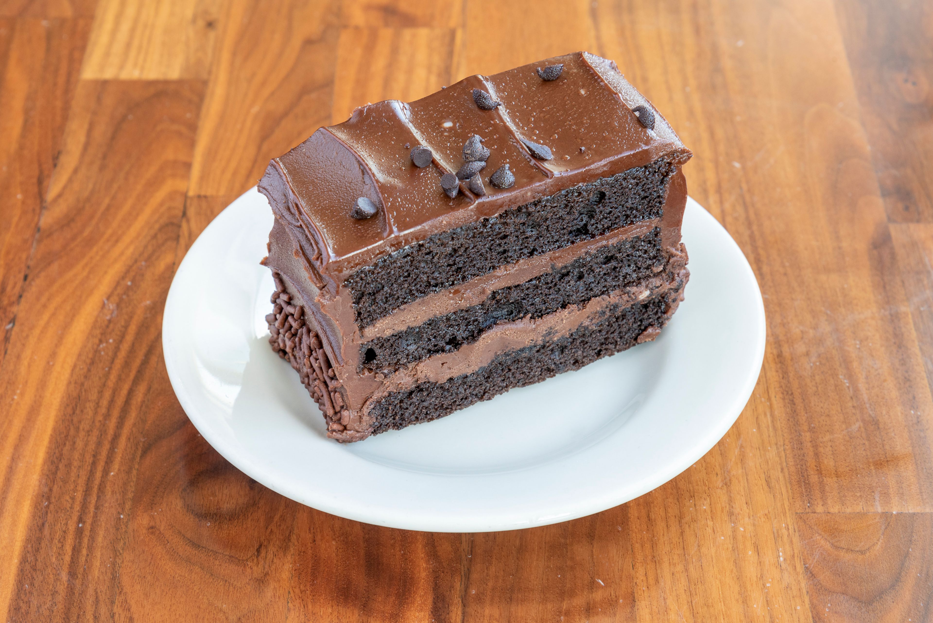 Chocolate Cake, slice.