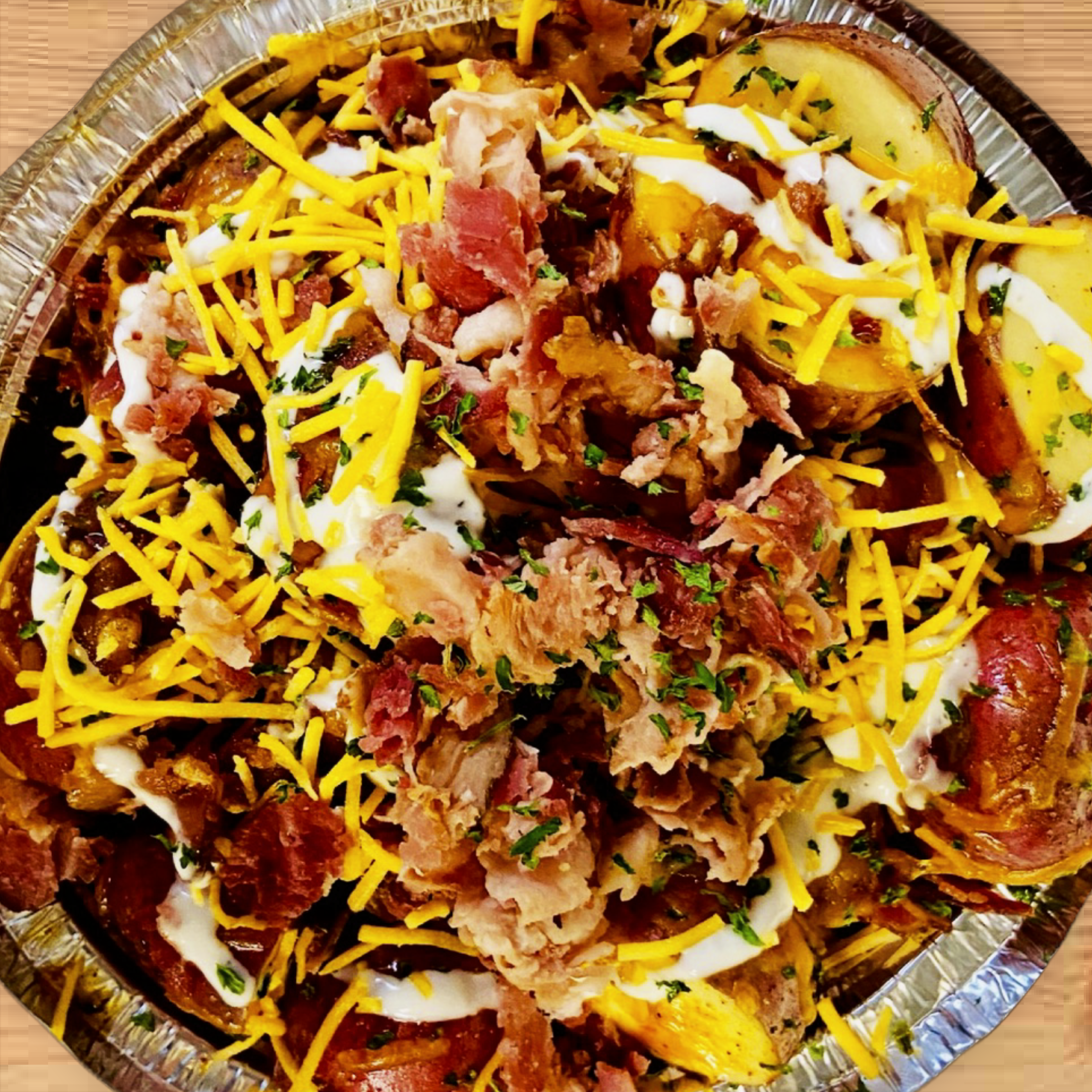 Loaded Redskin Potatoes.