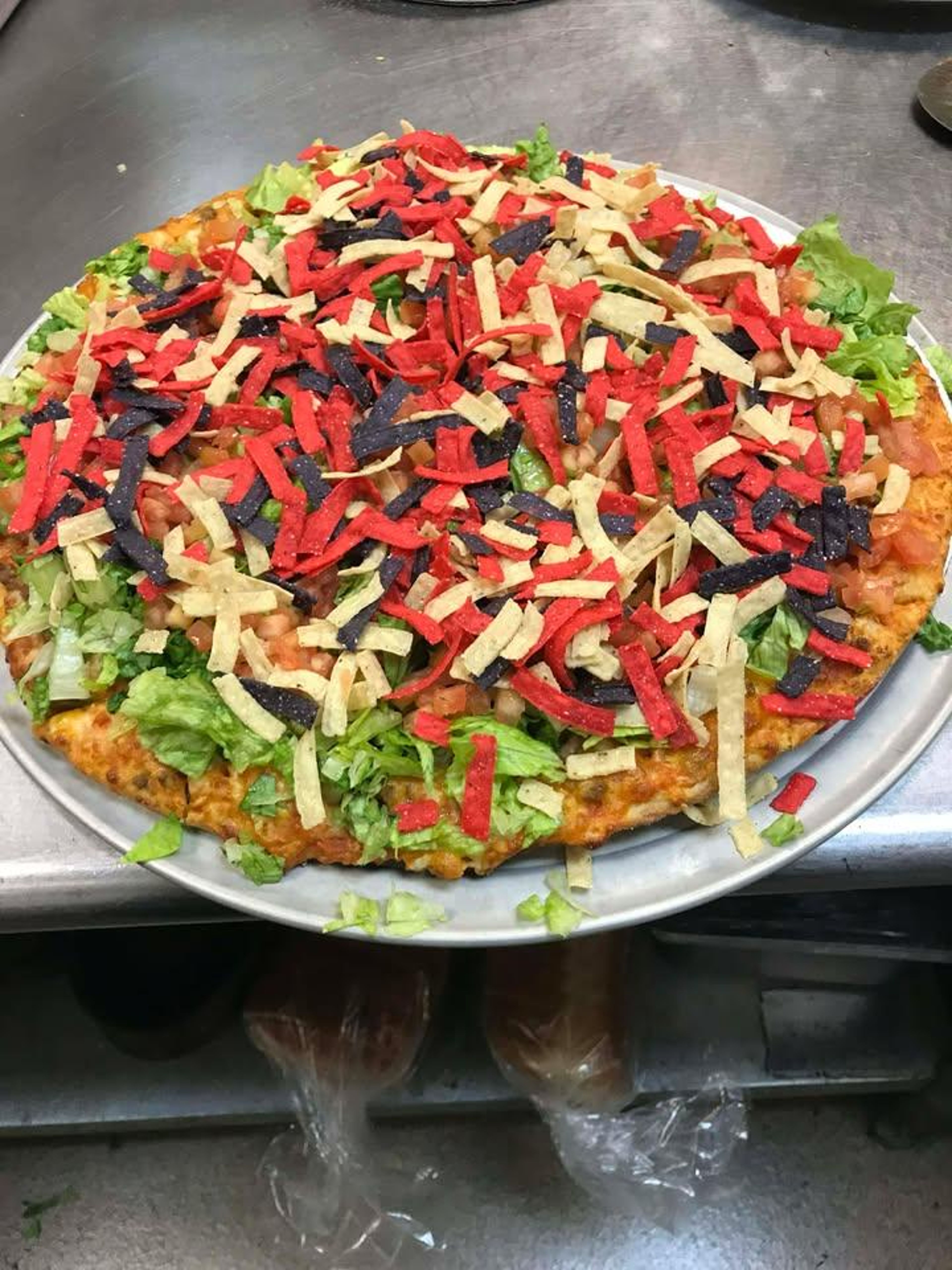Medium Taco Pizza.