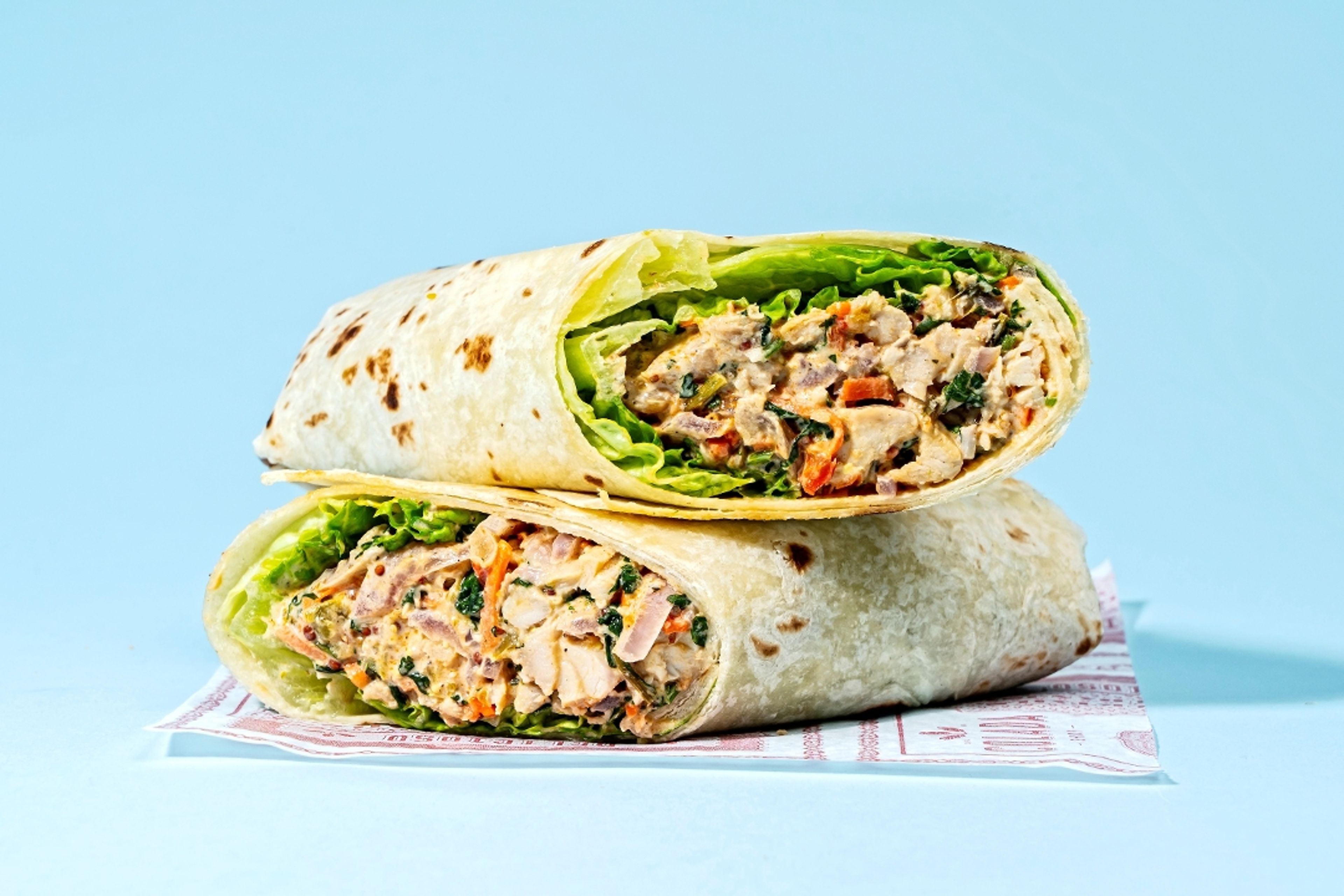 SOFRITO CHICKEN WRAP.