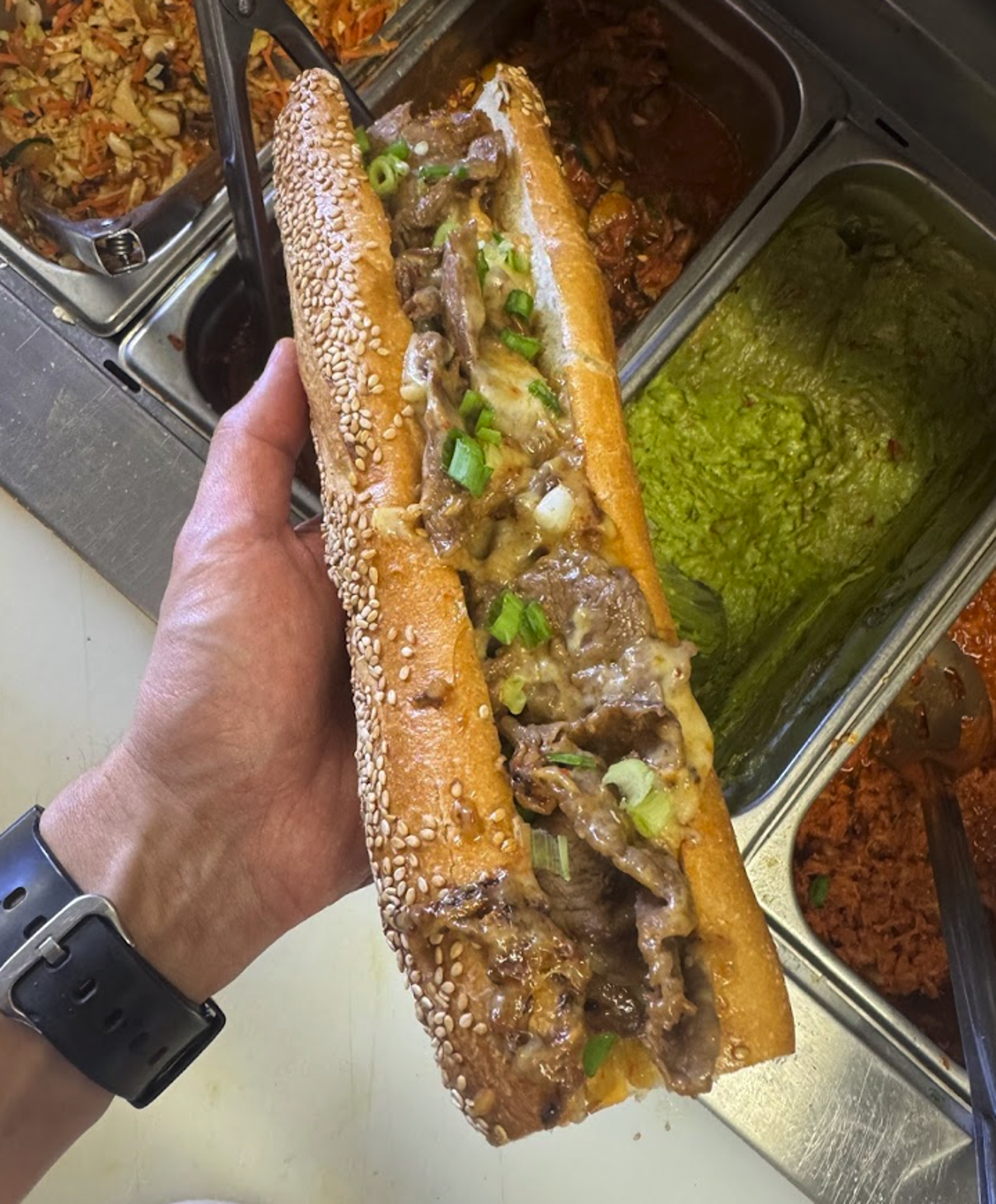 Korean Bulgogi Beef Cheesesteak.