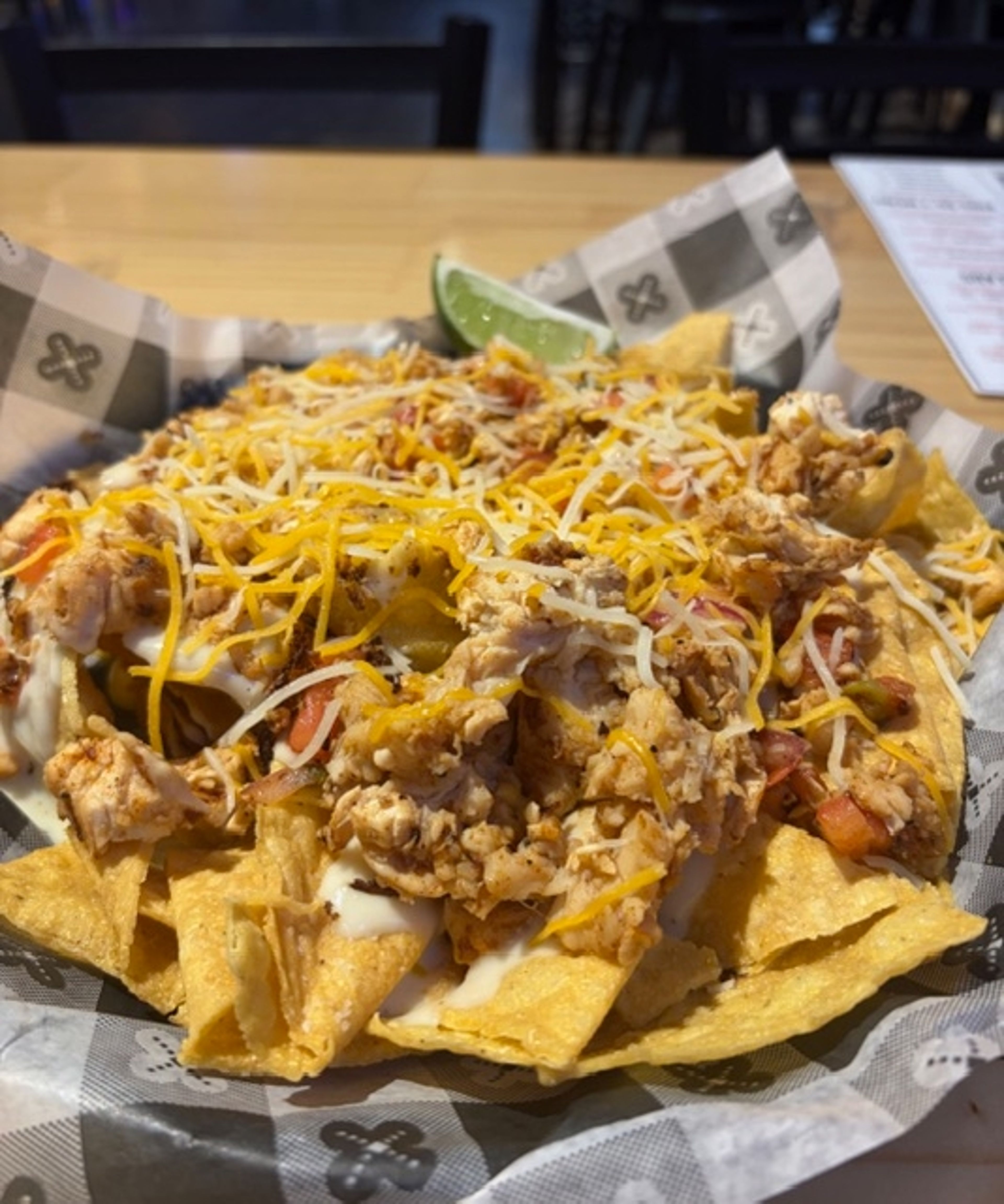 Chicken Nachos.