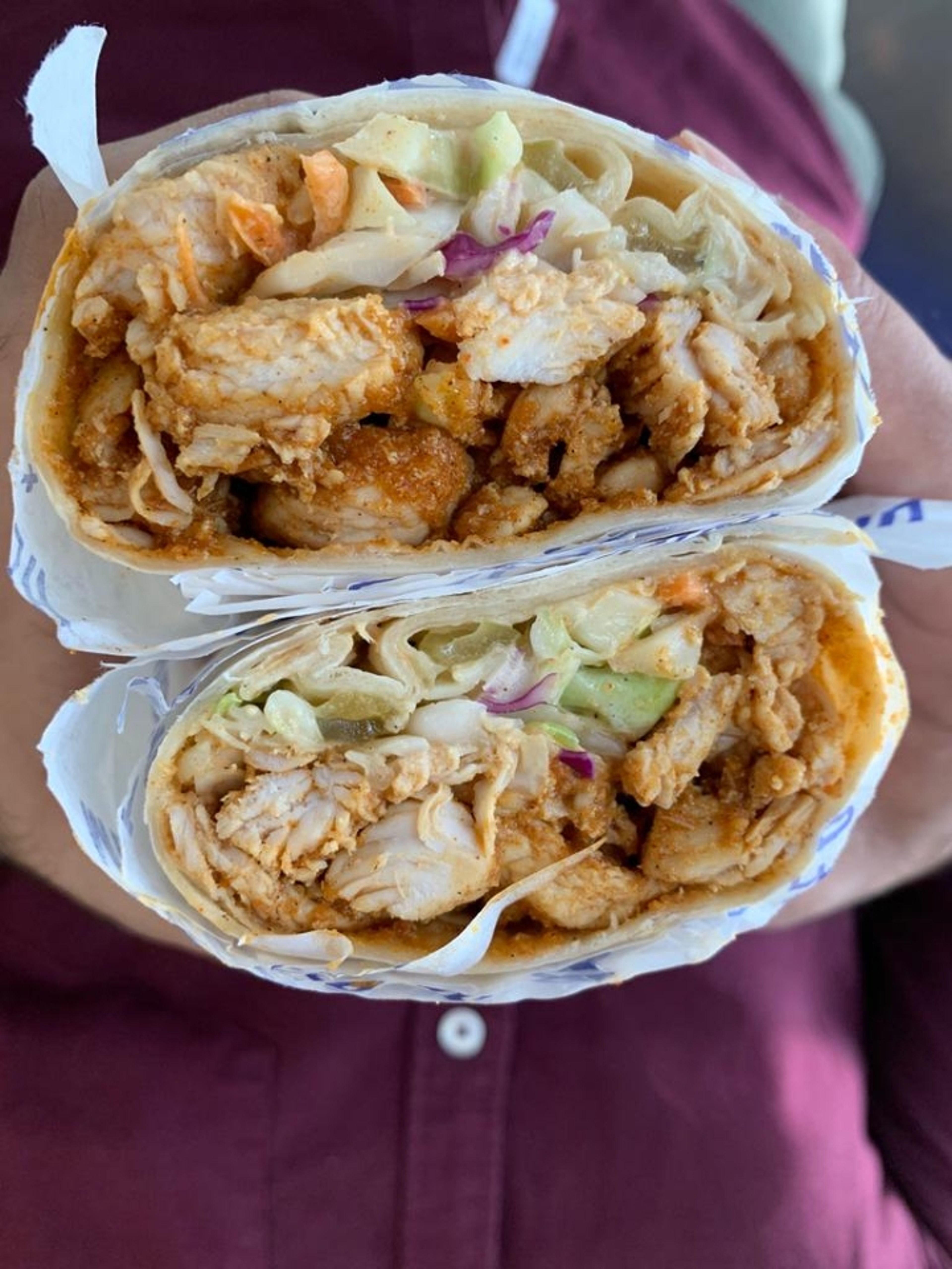 HOT CHICKEN WRAP.