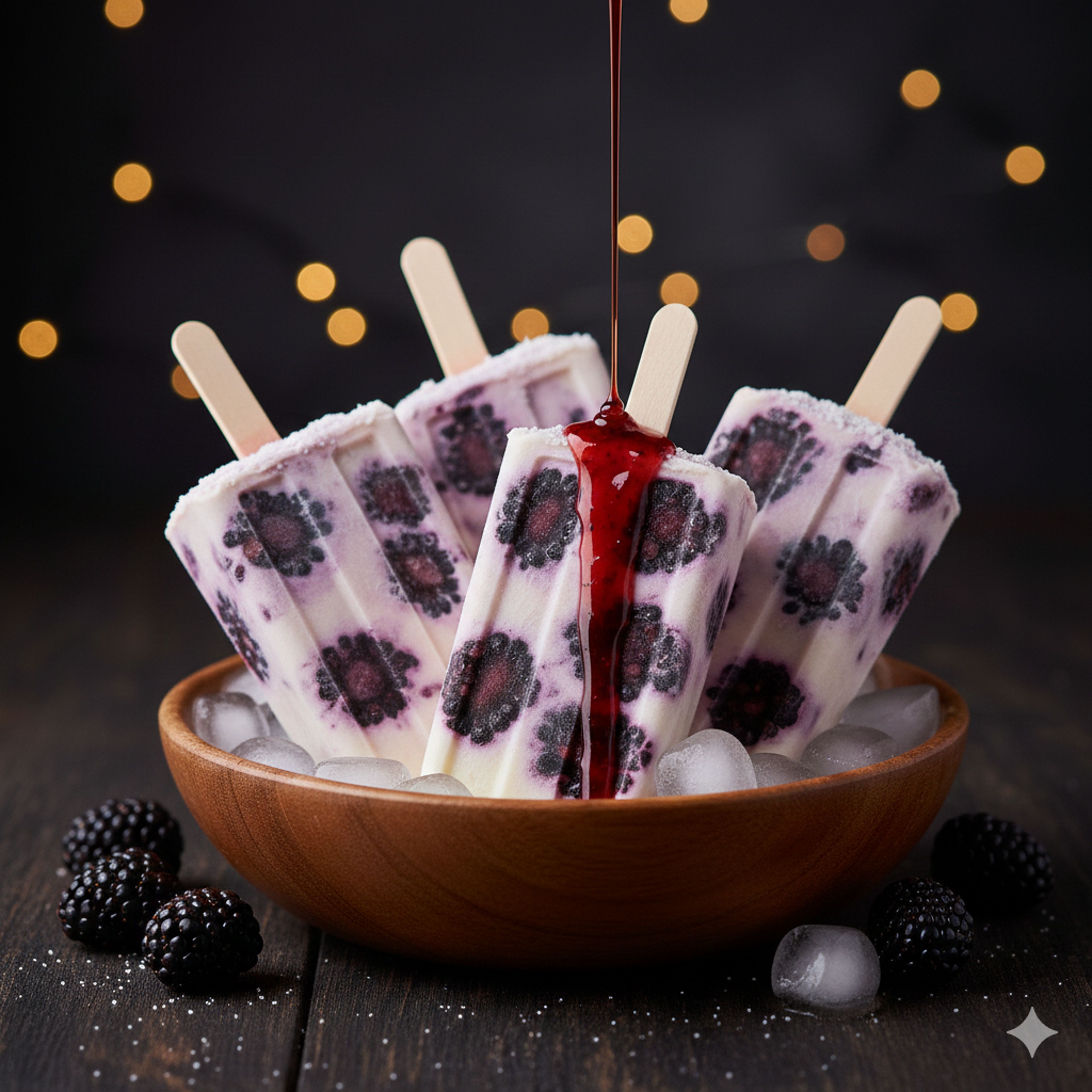 Paleta Yogurt c/Blackberry.