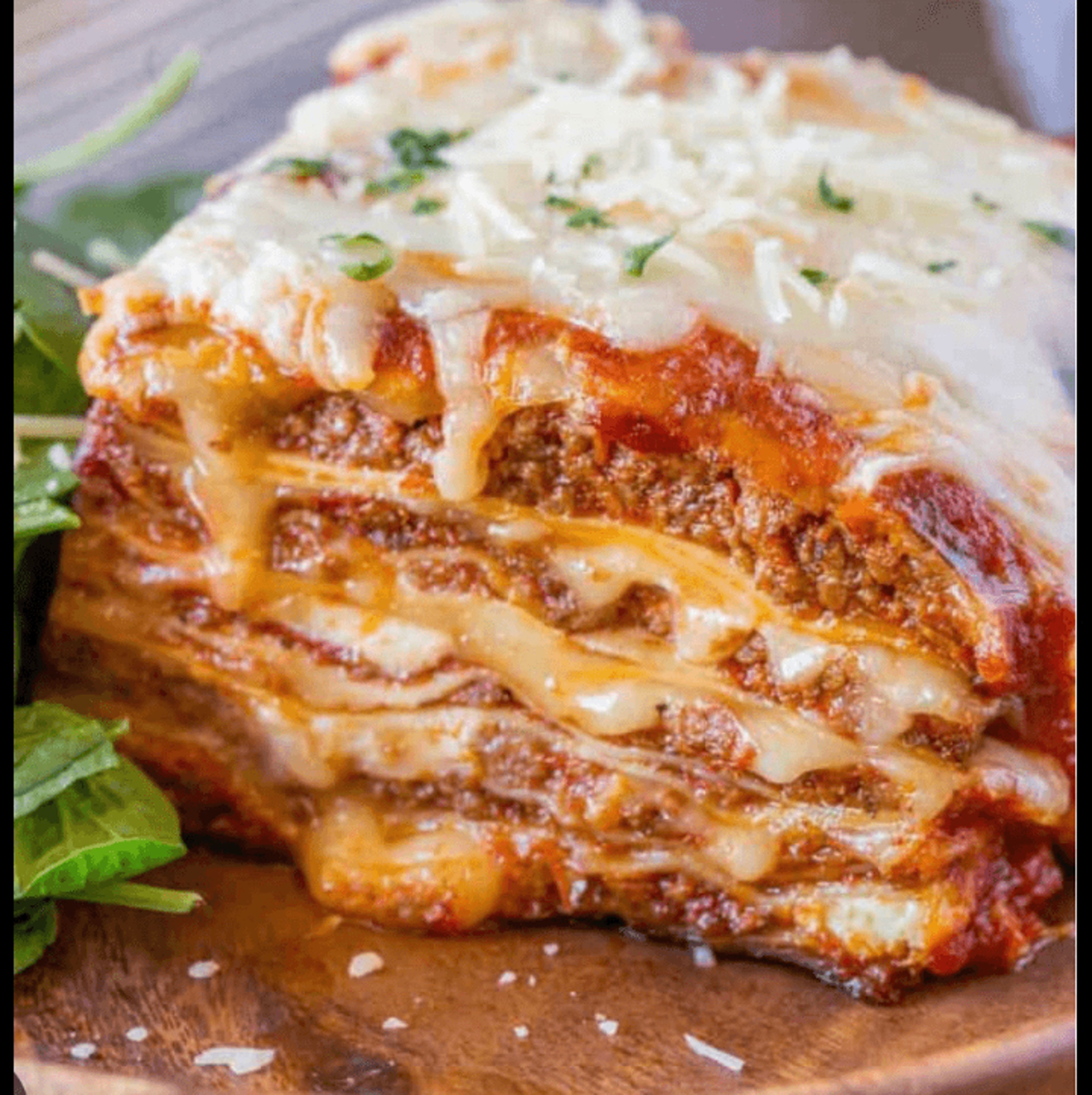 Baked Meat Lasagna.
