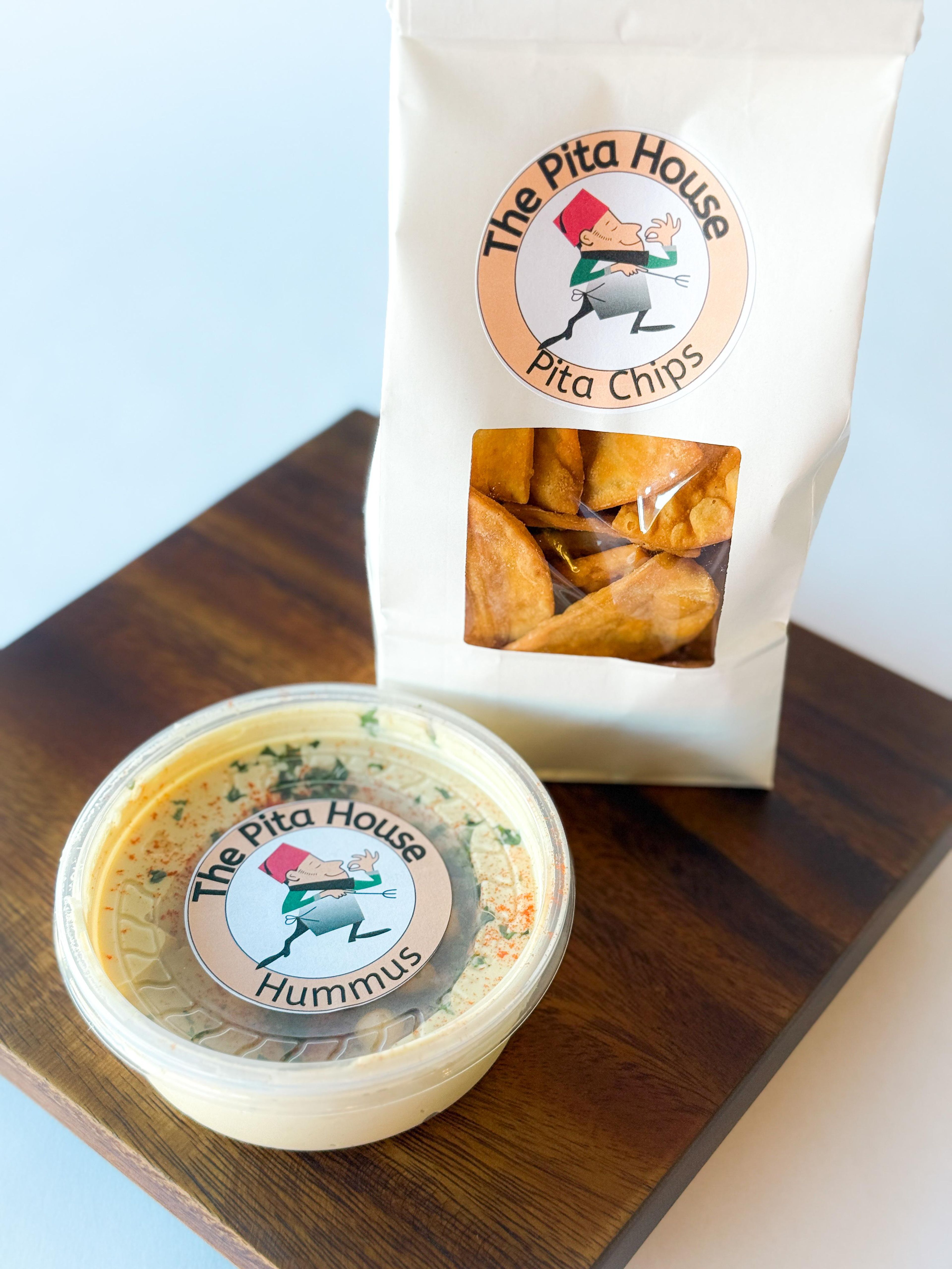 Hummus with Pita Chips.