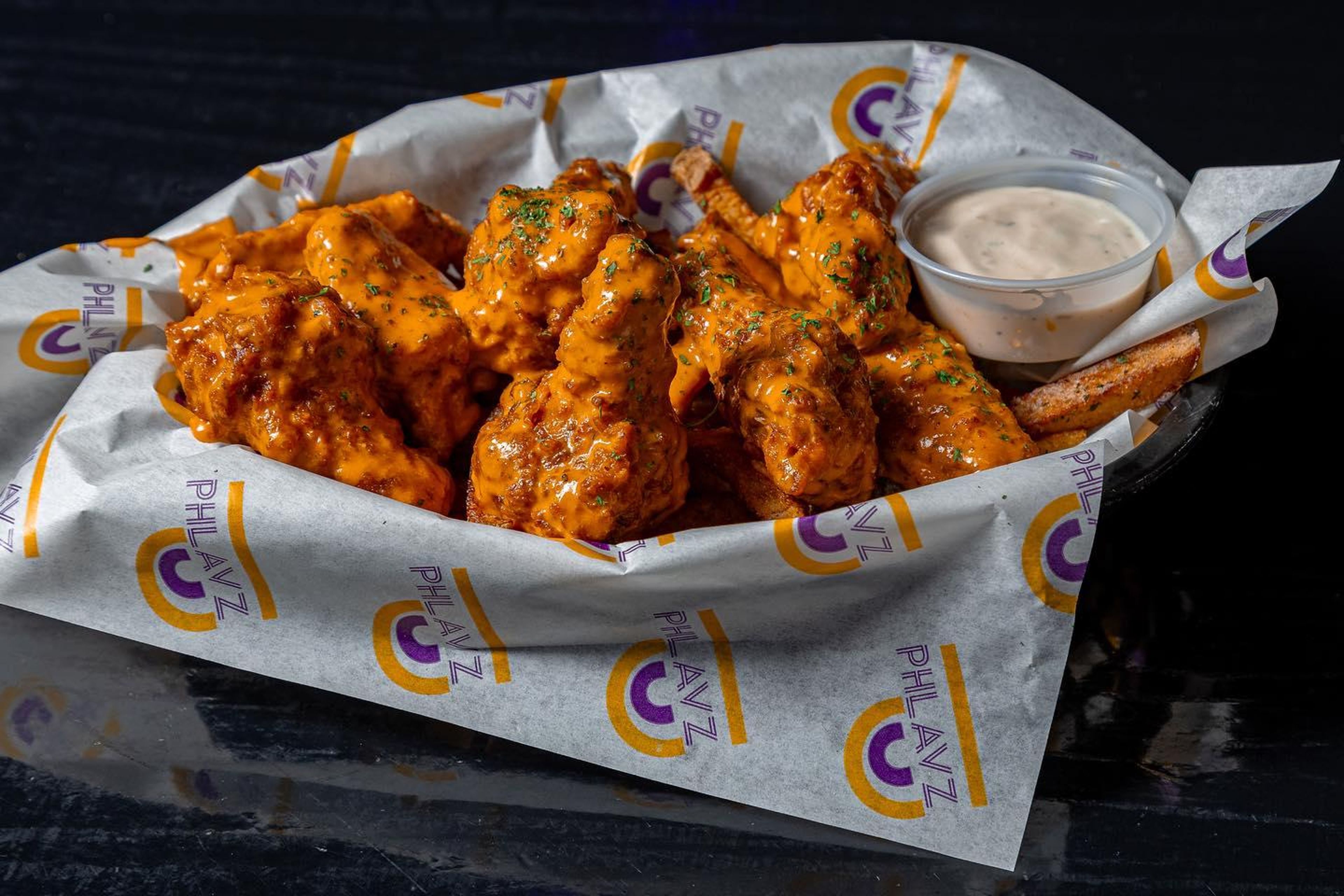 Creamy Cajun Party Wingz.
