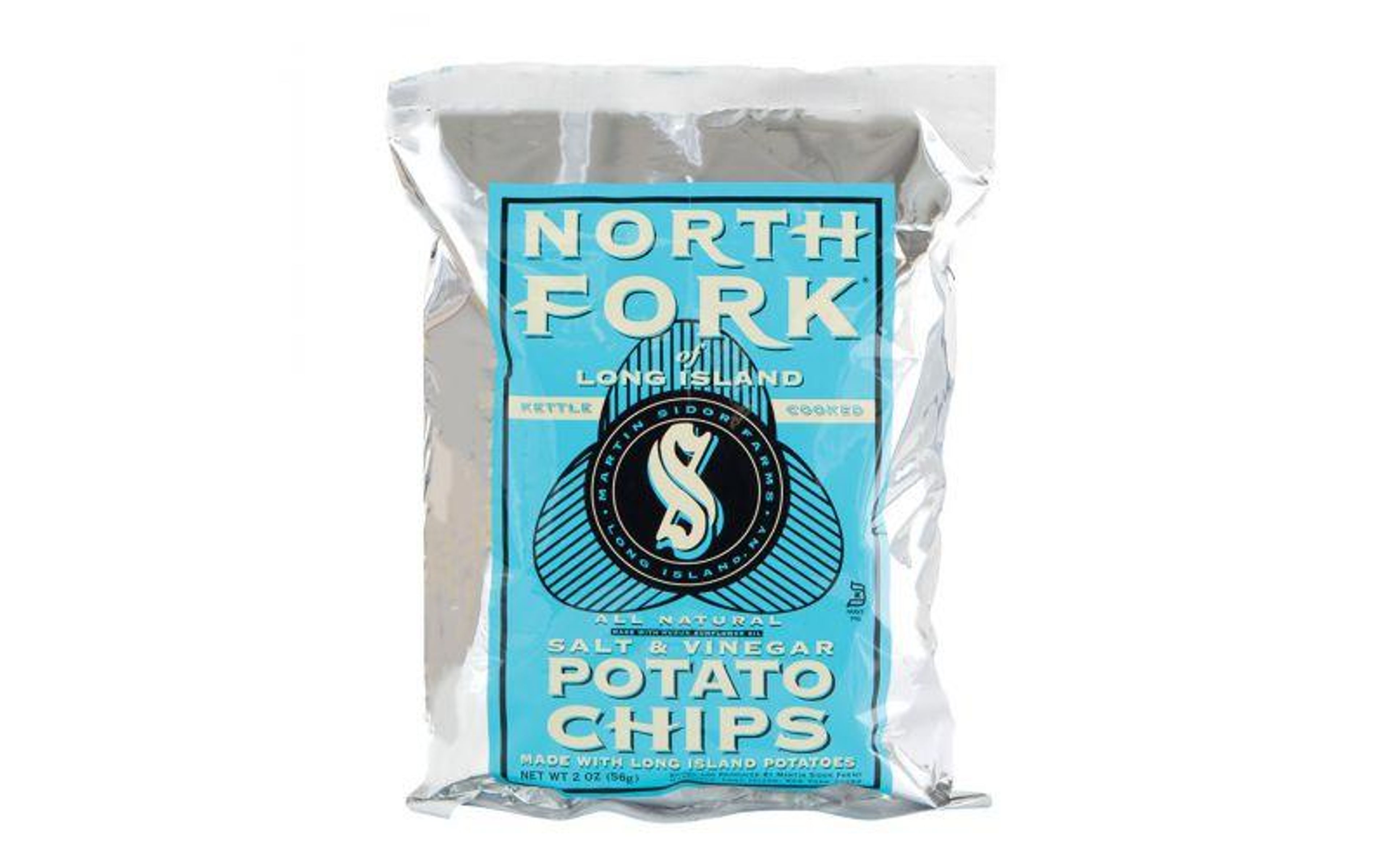 NORTH FORK SALT & VINEGAR CHIPS 2 OZ.