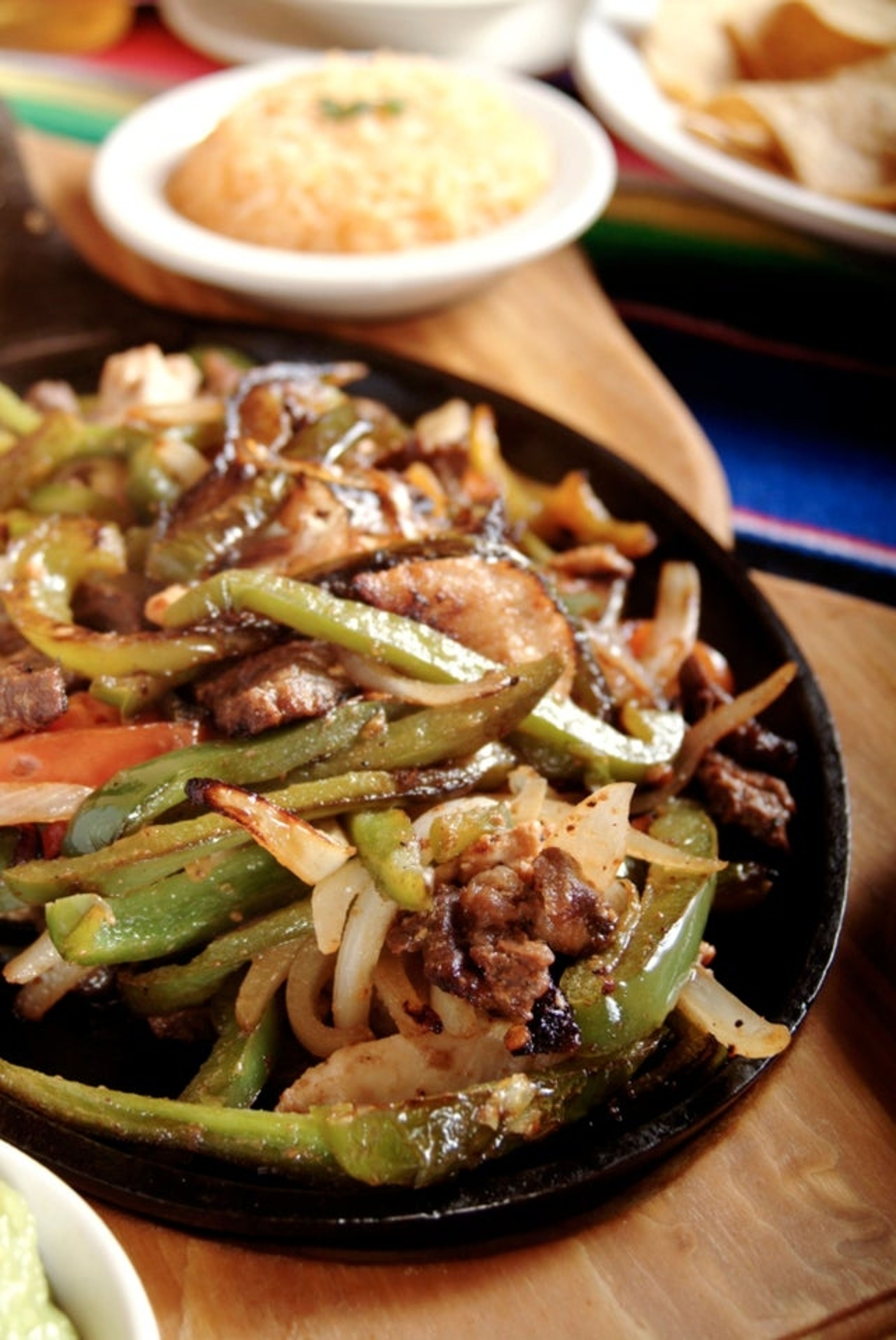 Steak & Shrimp Fajitas.