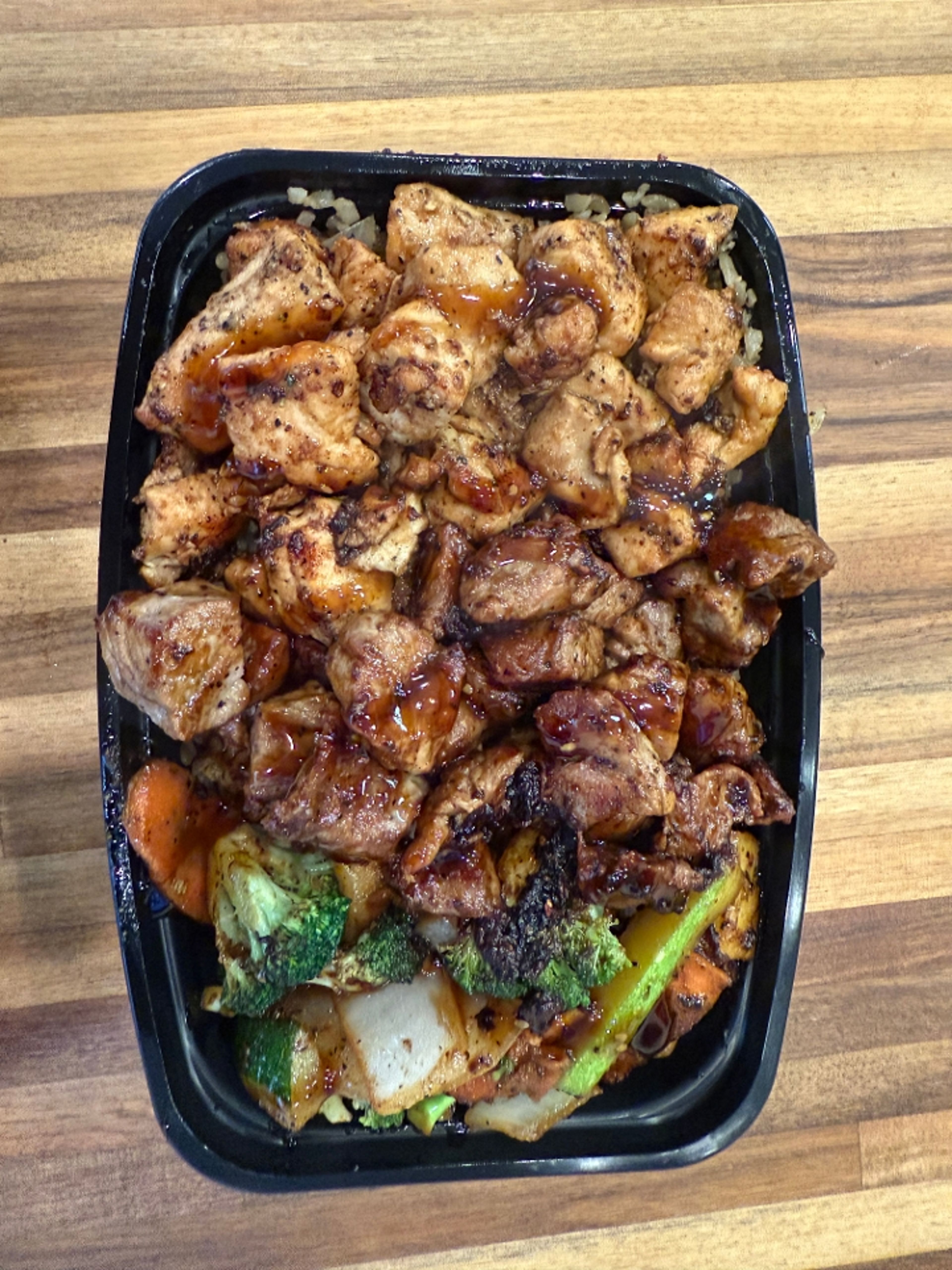 Chicken and Steak Fire Bowl.