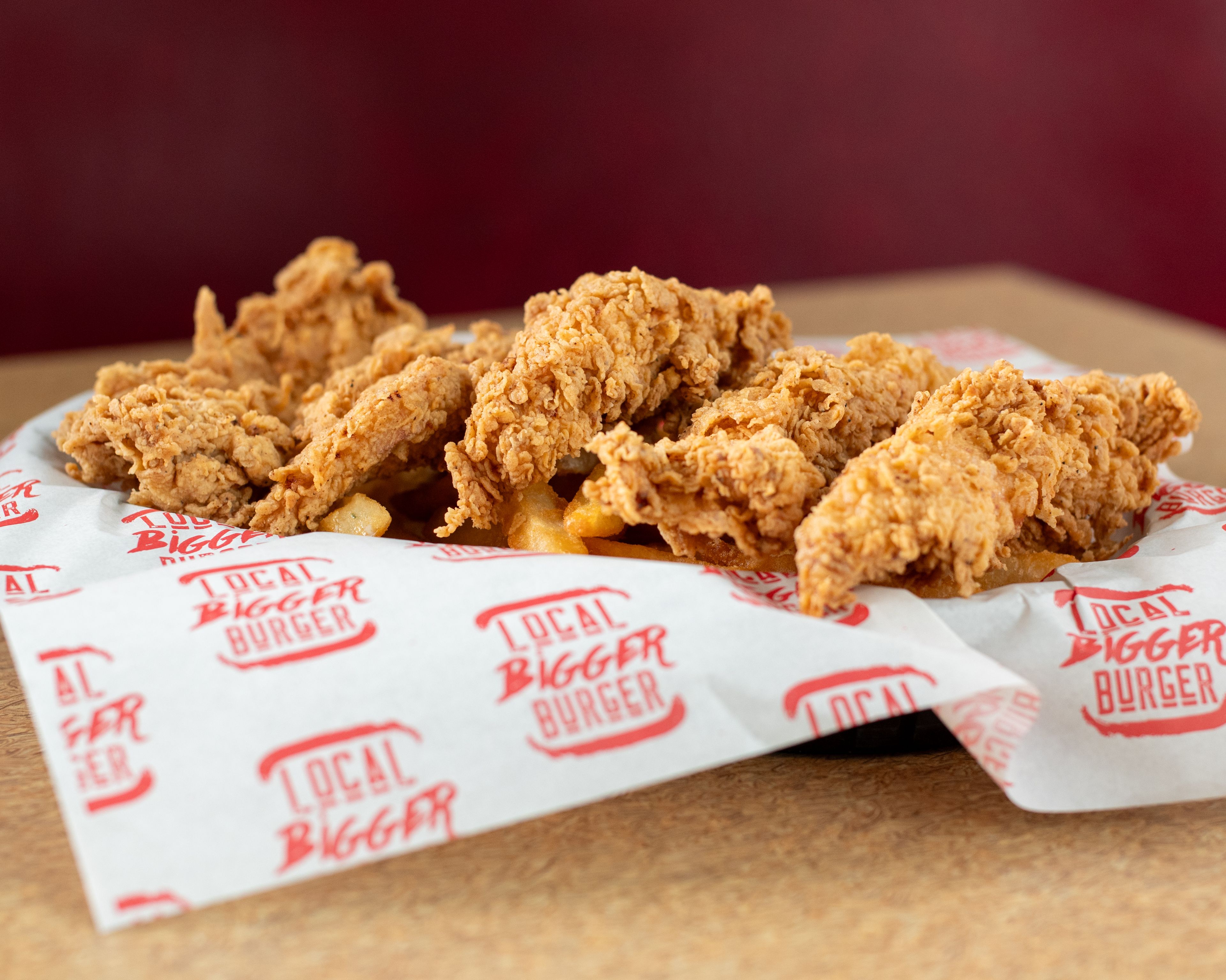 5PC Chicken Tenders with Fries.