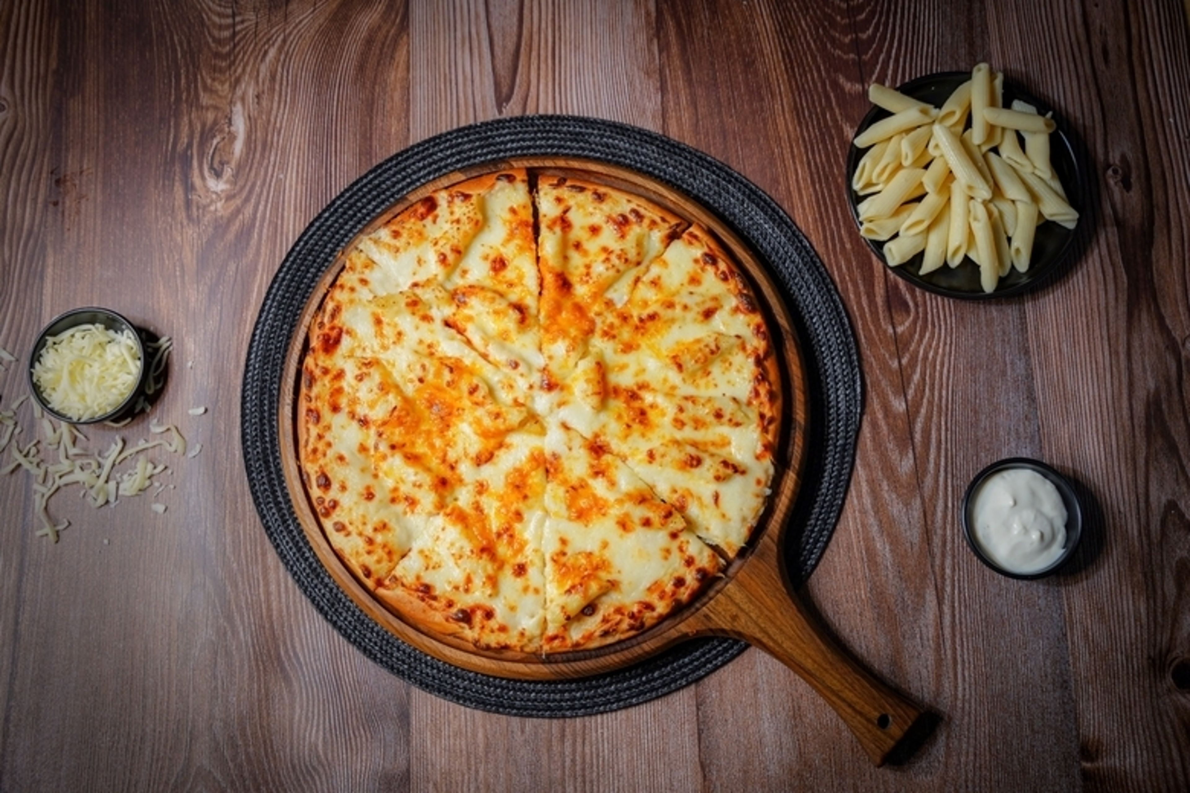 Mac & Cheese Pizza.