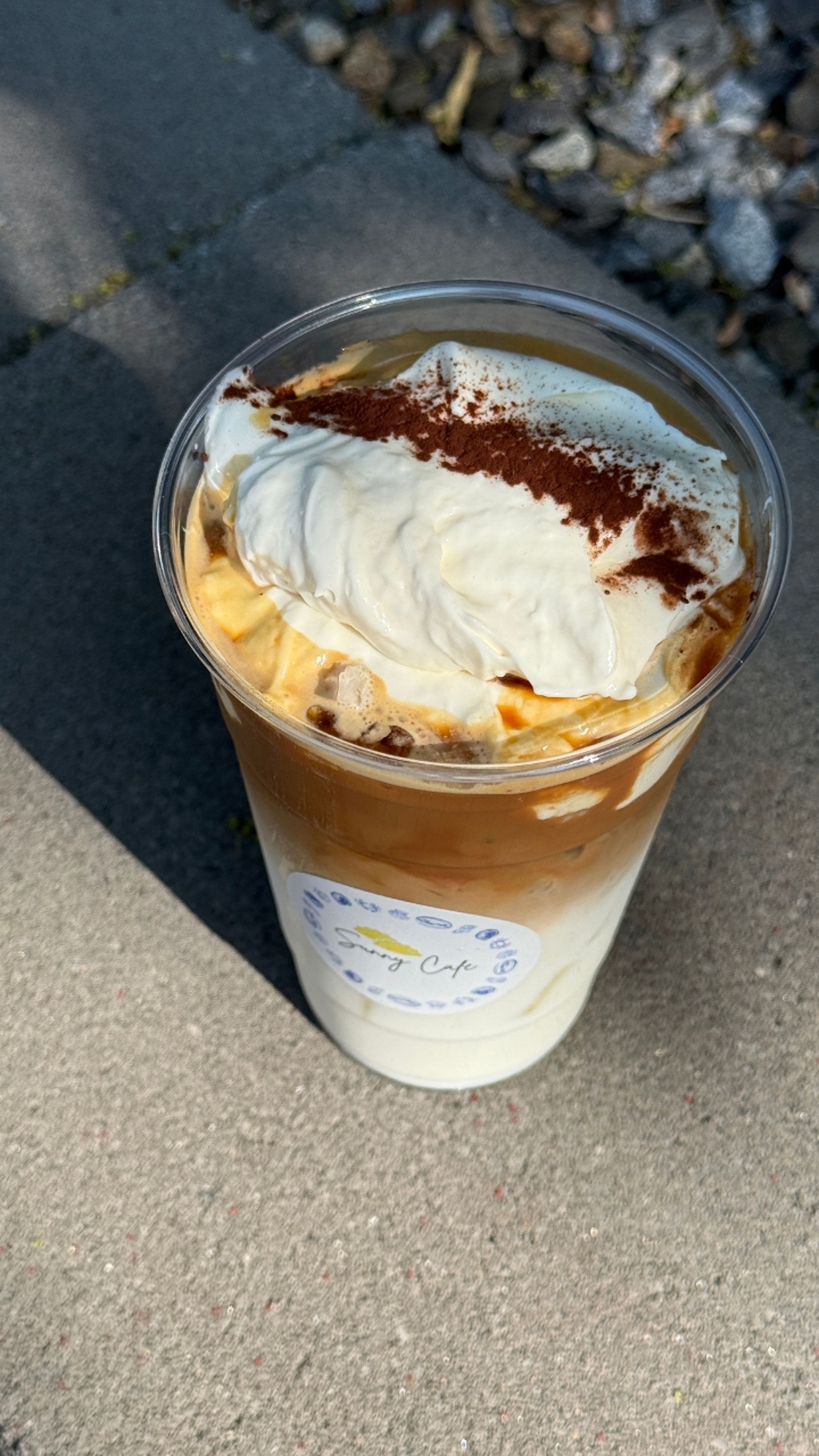 Iced Einspänner Latte.