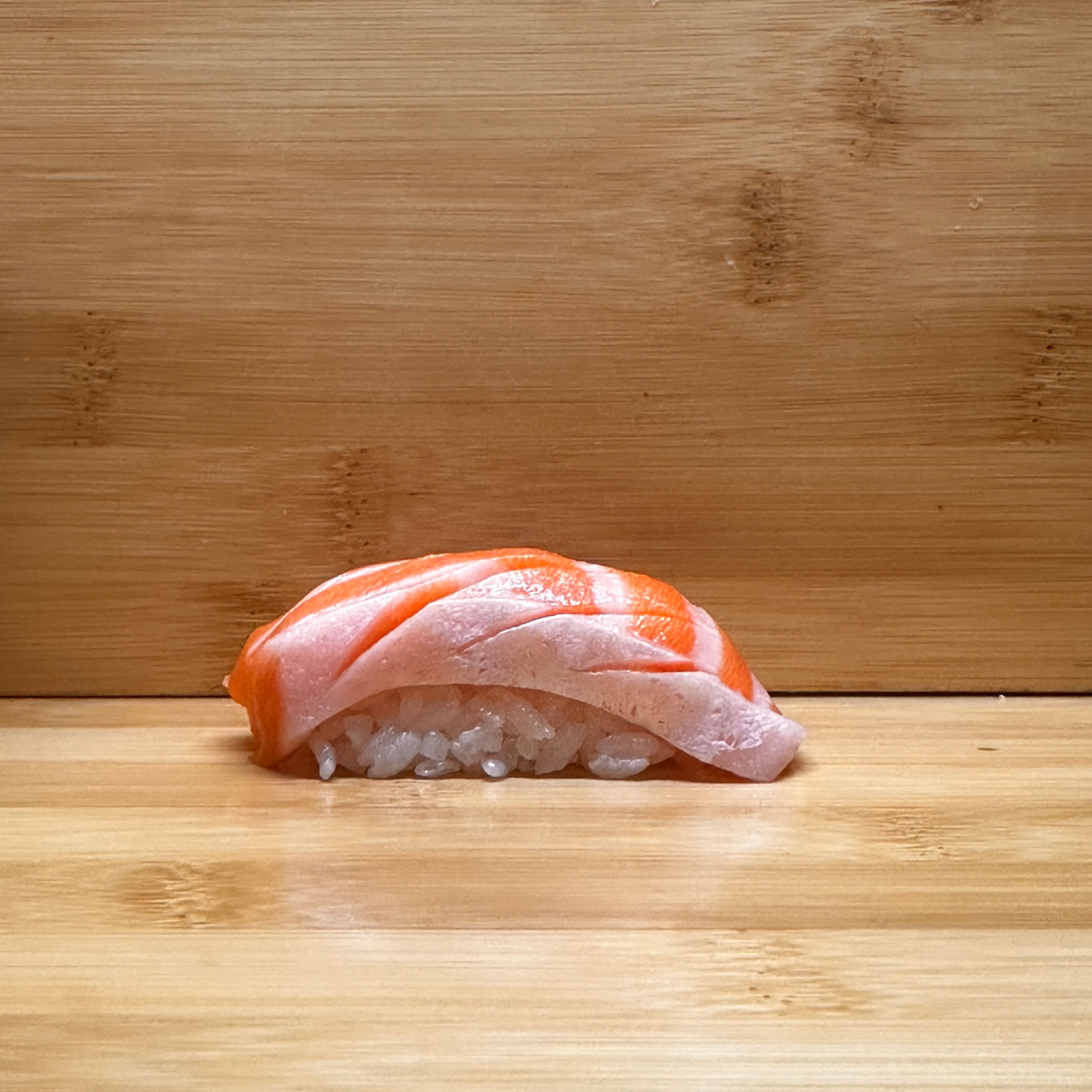 King Salmon Belly Sushi.
