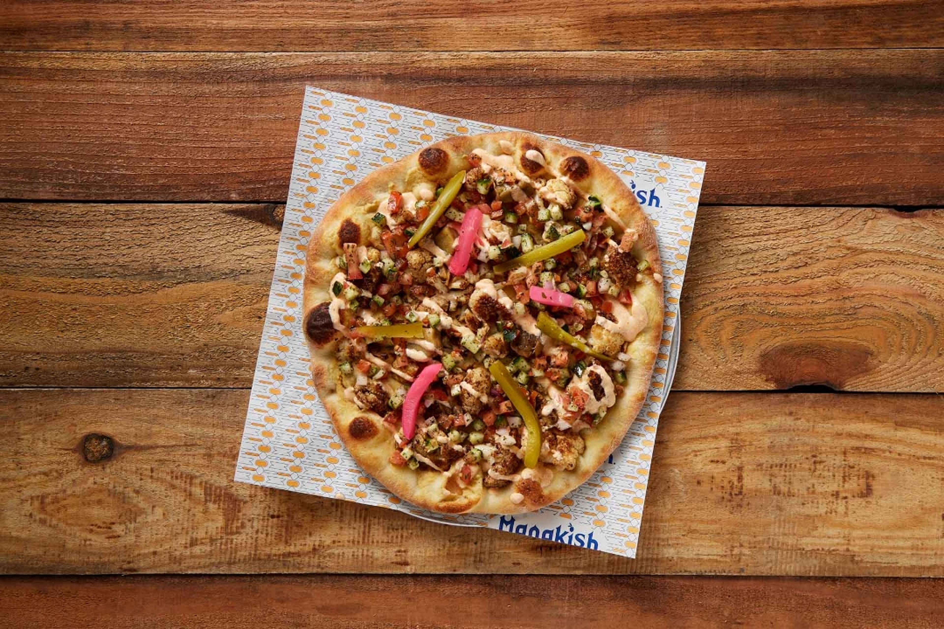 Cauliflower Eggplant Manakish.