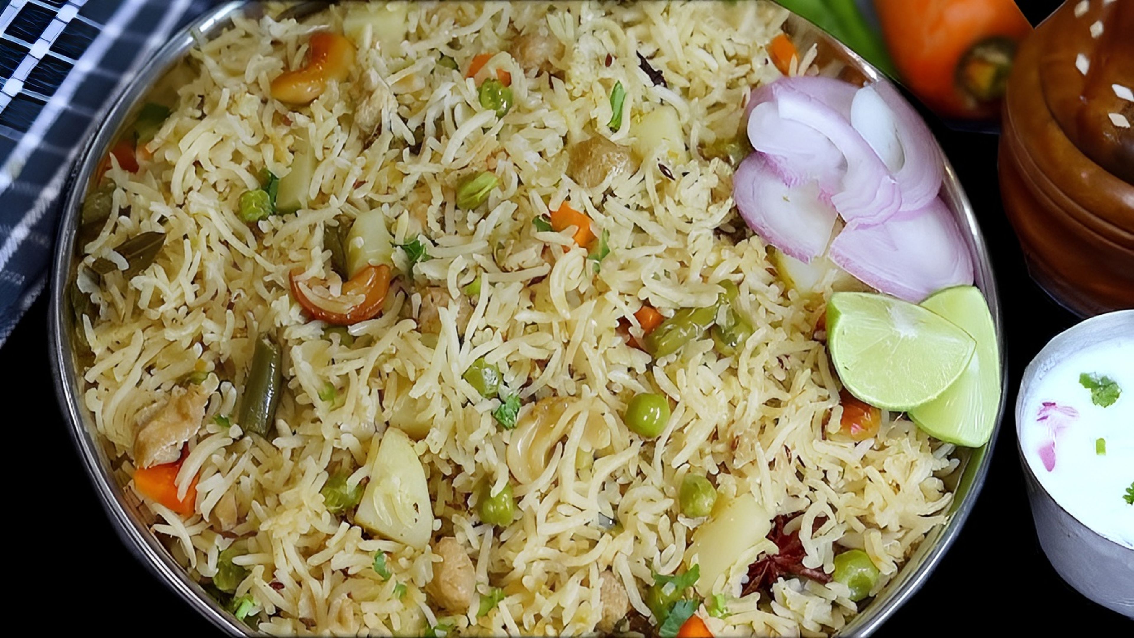 Rajugari Vegetable Pulav (V).