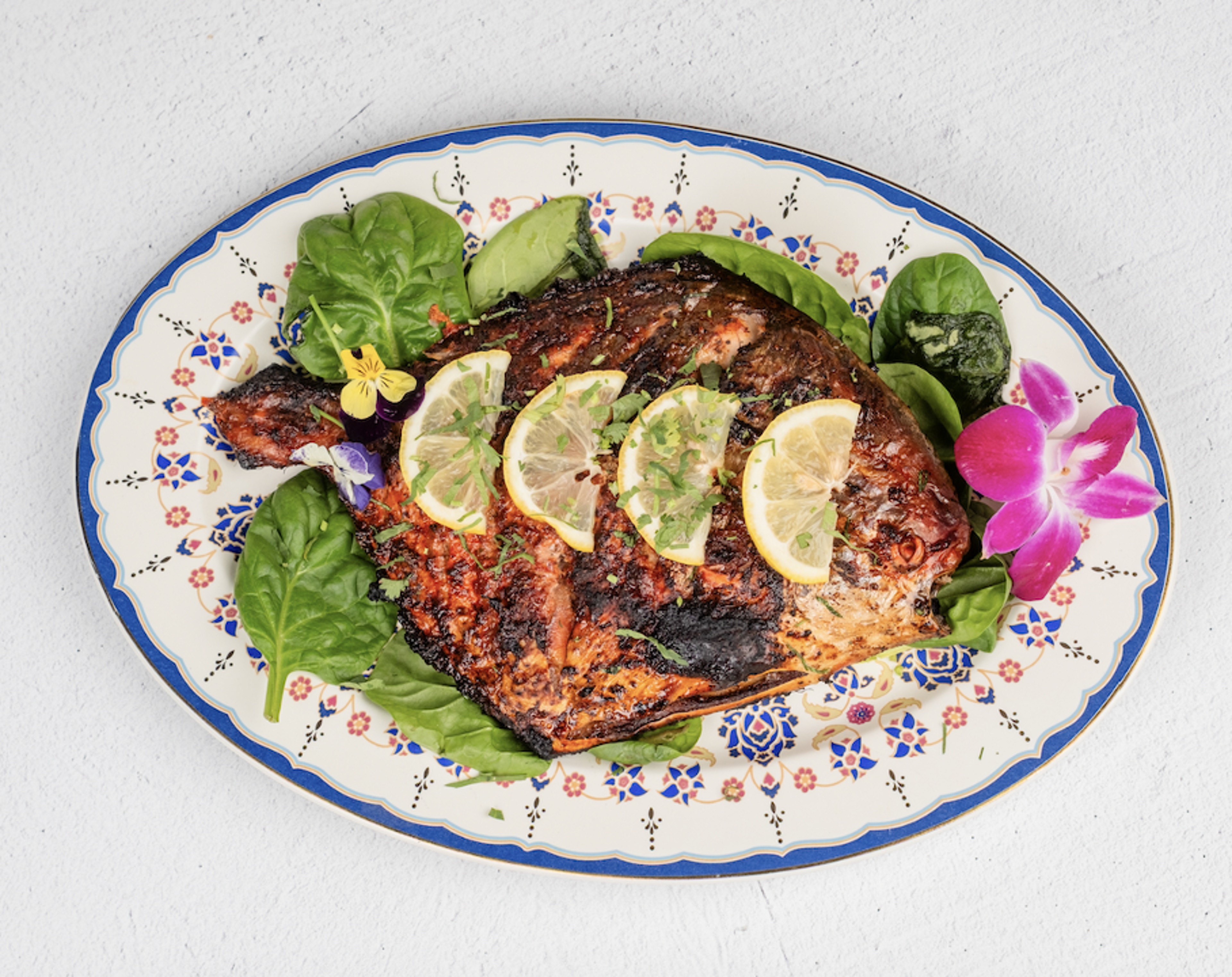 Jumbo Tandoori Pomfret Fish.