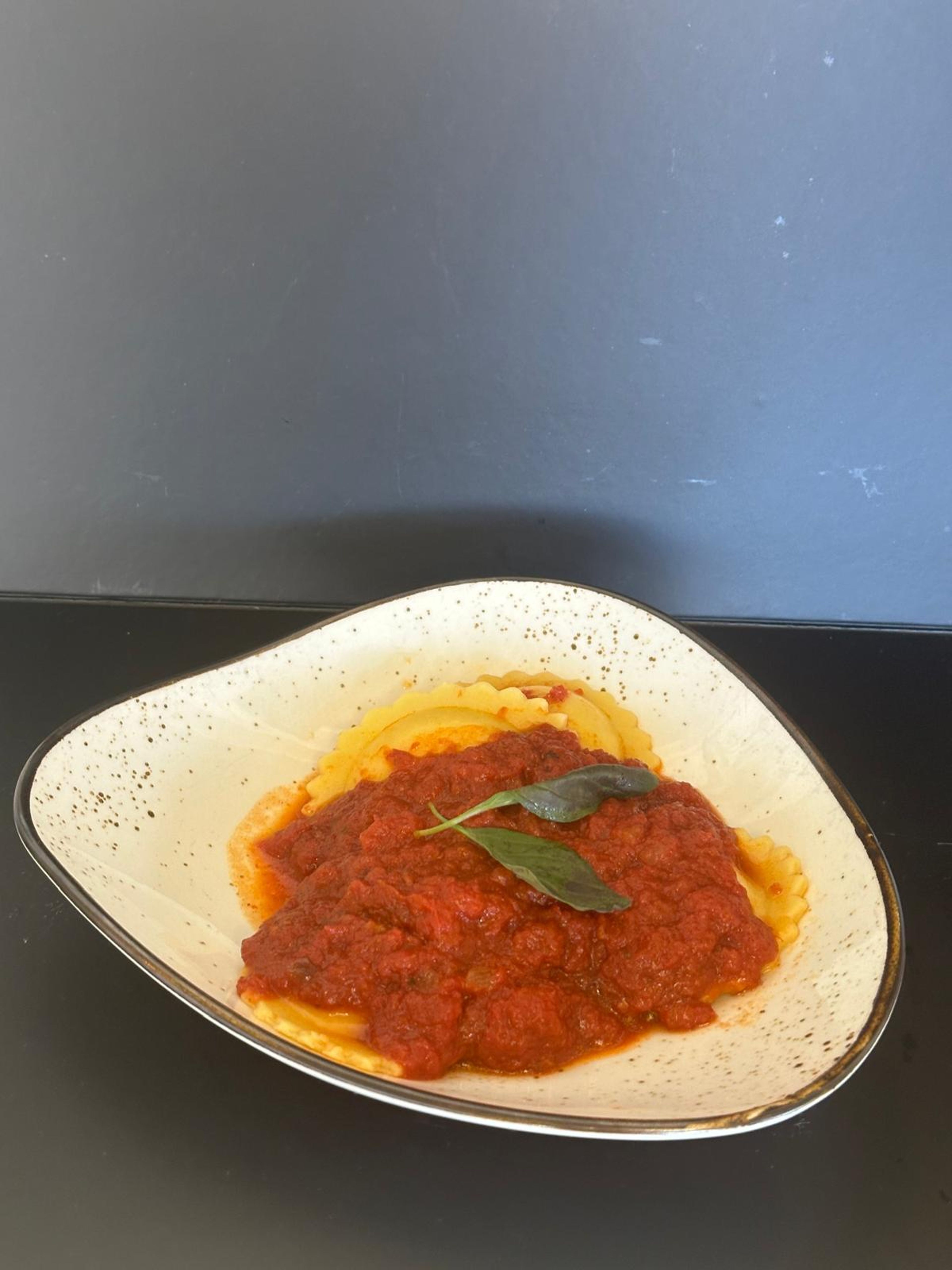 Kid's Marinara Ravioli.