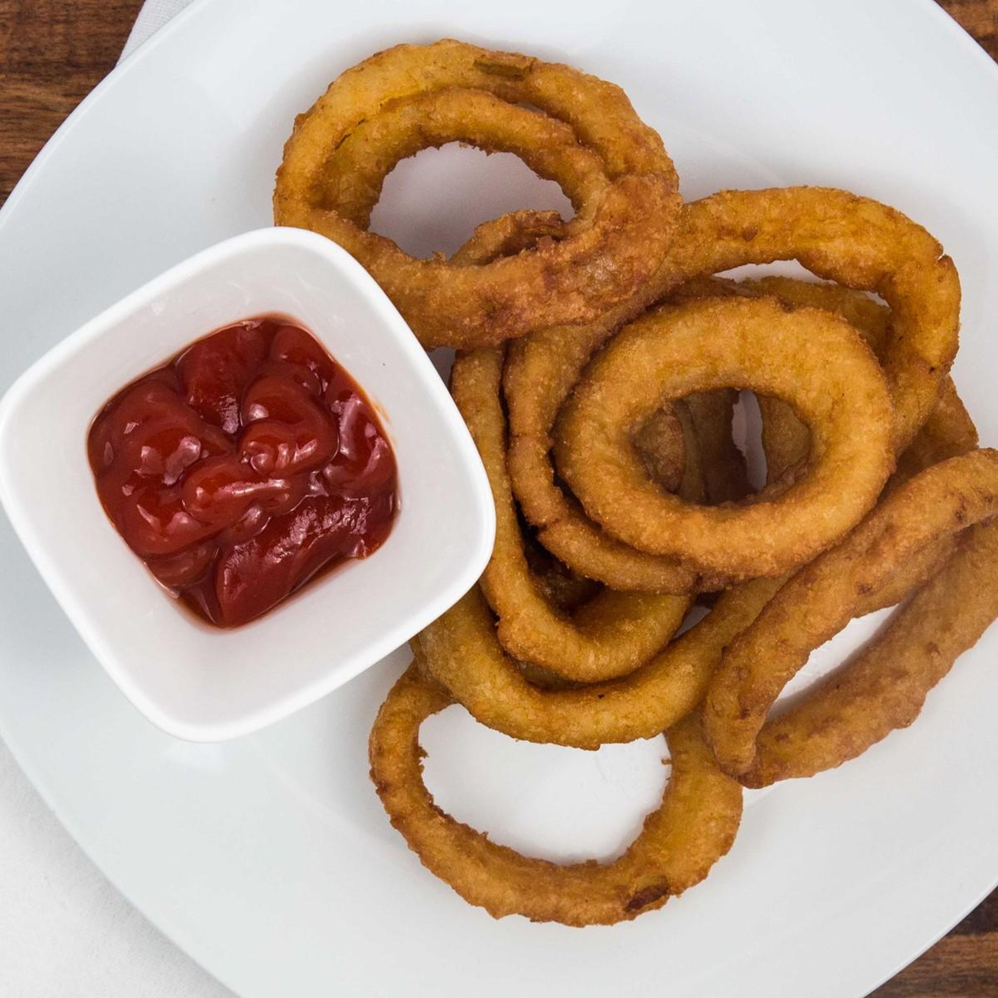 Basket of Onion Rings.