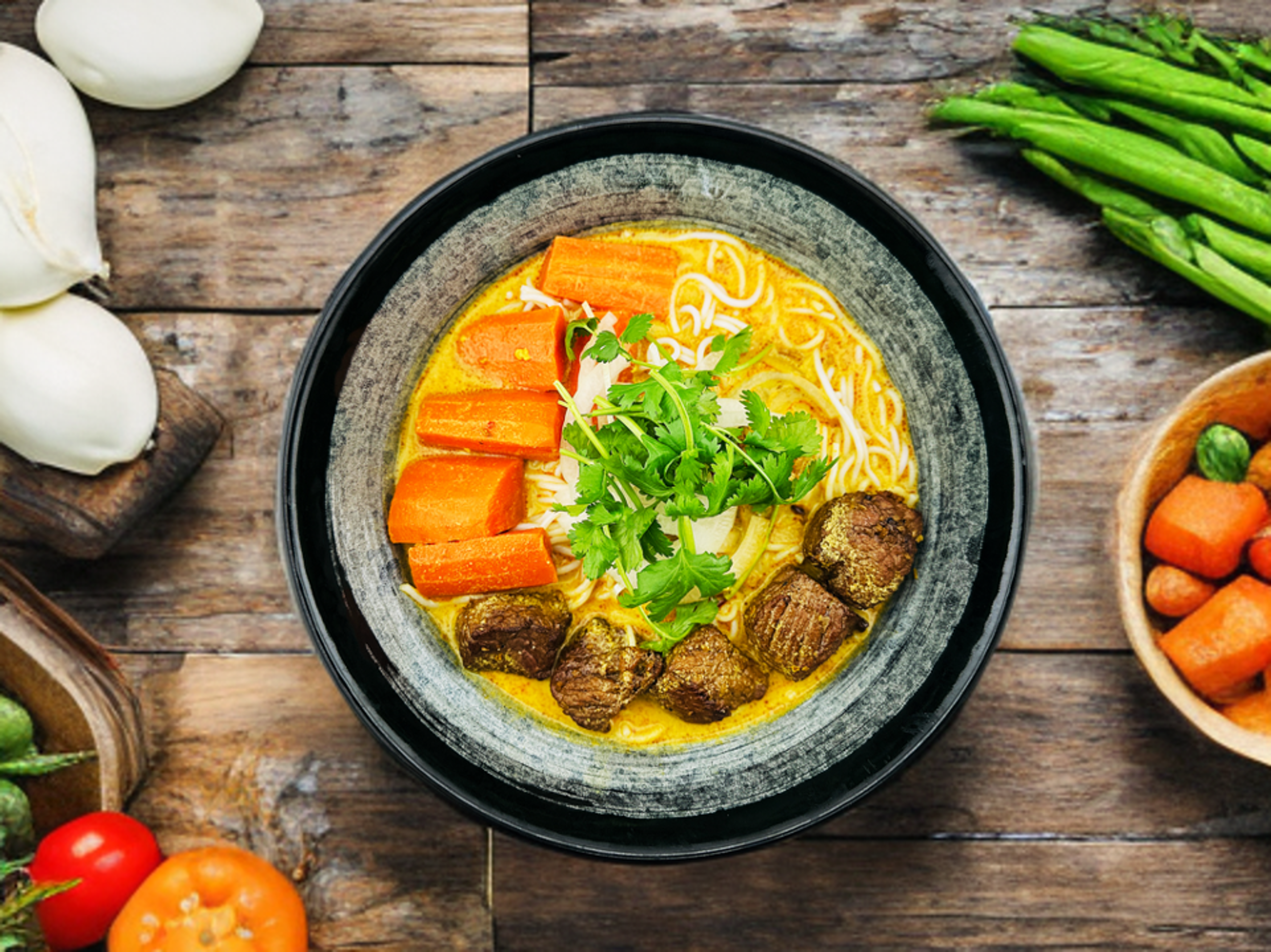 Curry Beef with Noodle.