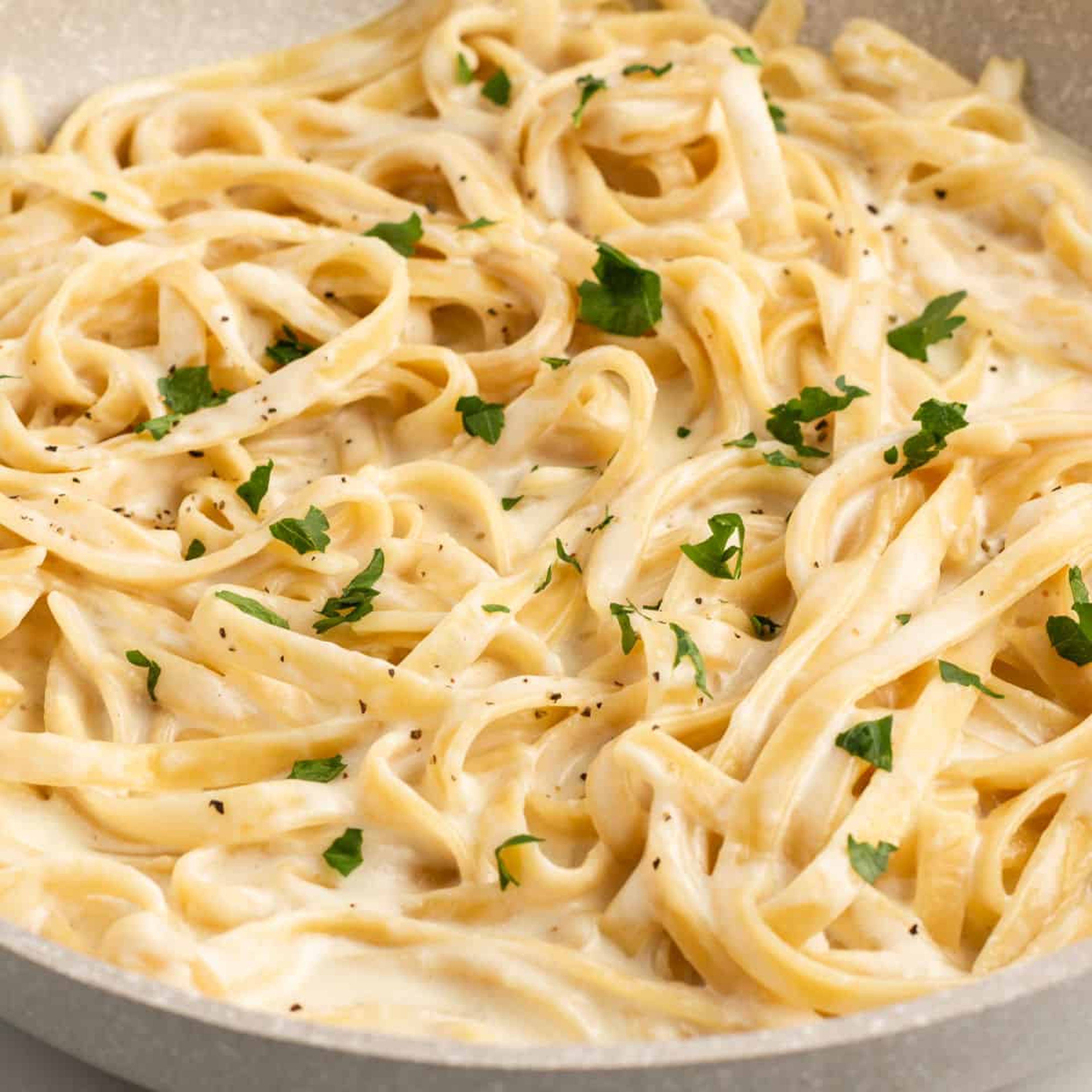 Fettuccine Alfredo.