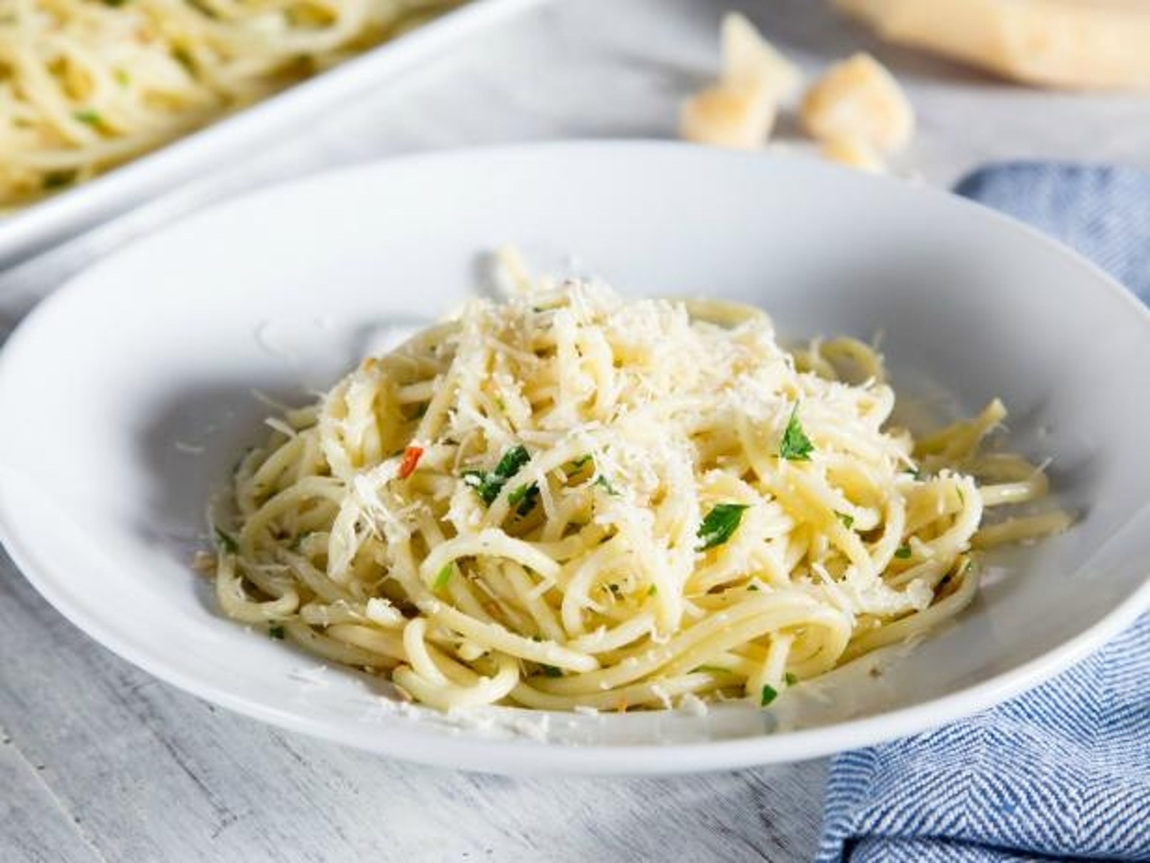 Pasta with Garlic & Oil.