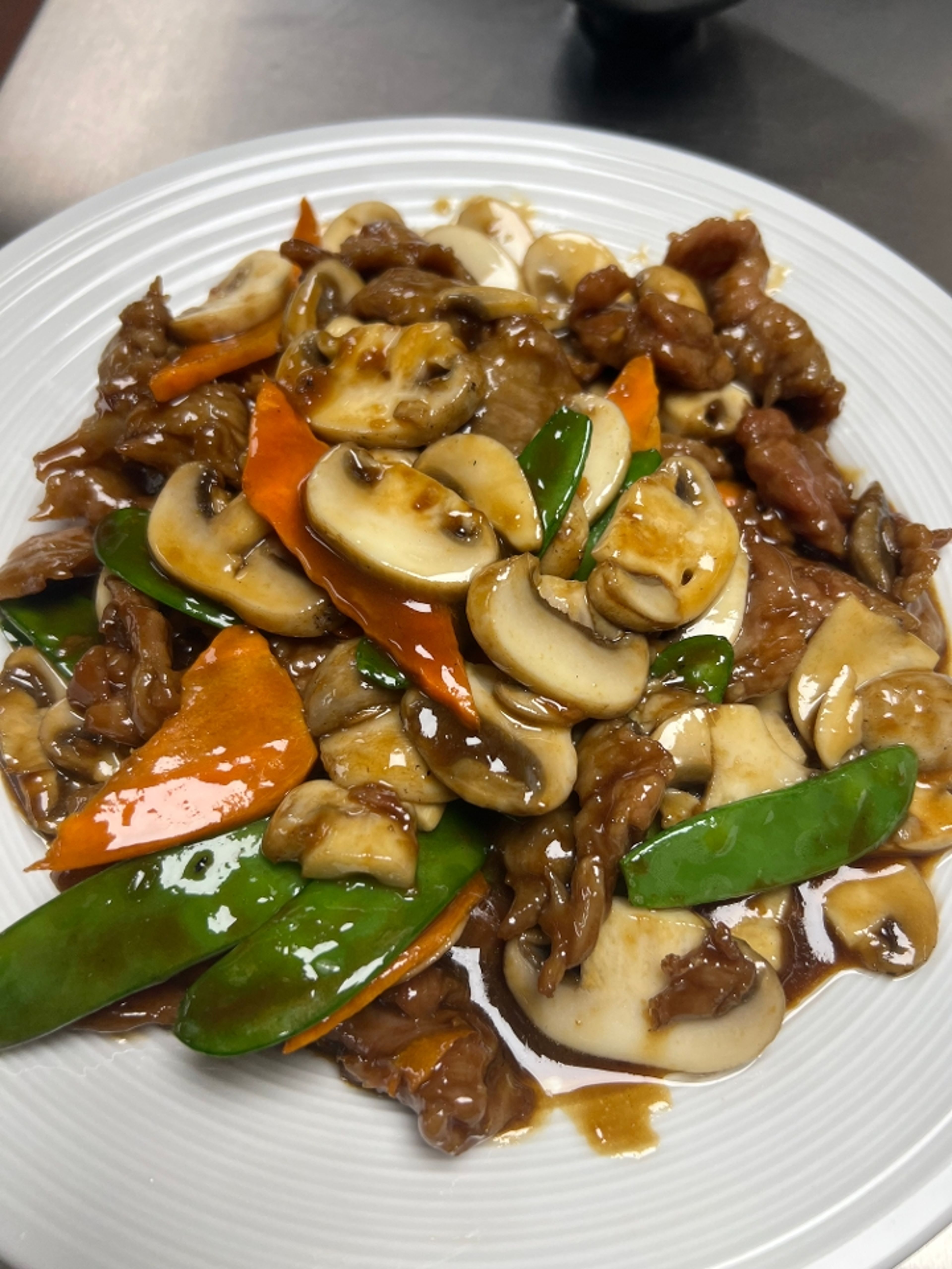 Beef with Mushroom.