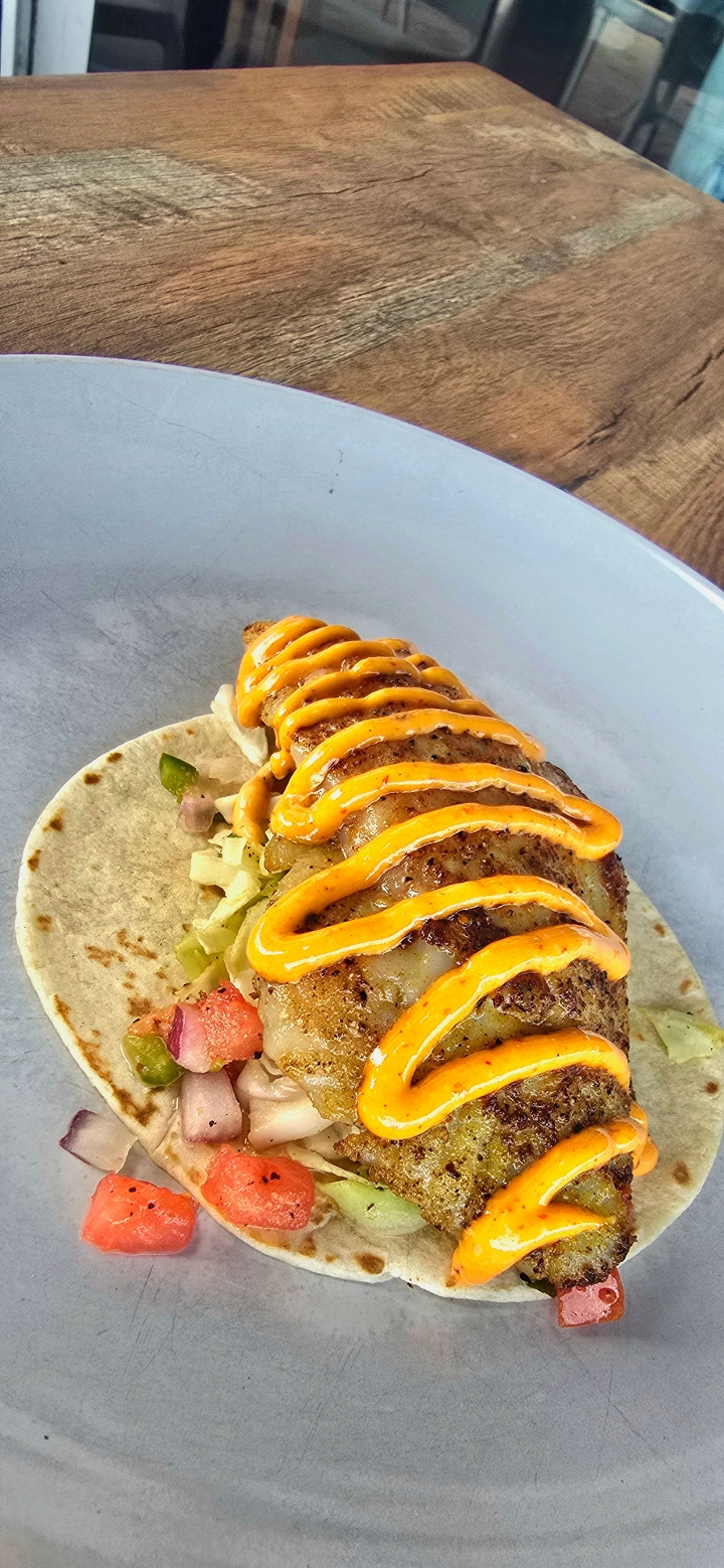 Cilantro Shrimp Taco.