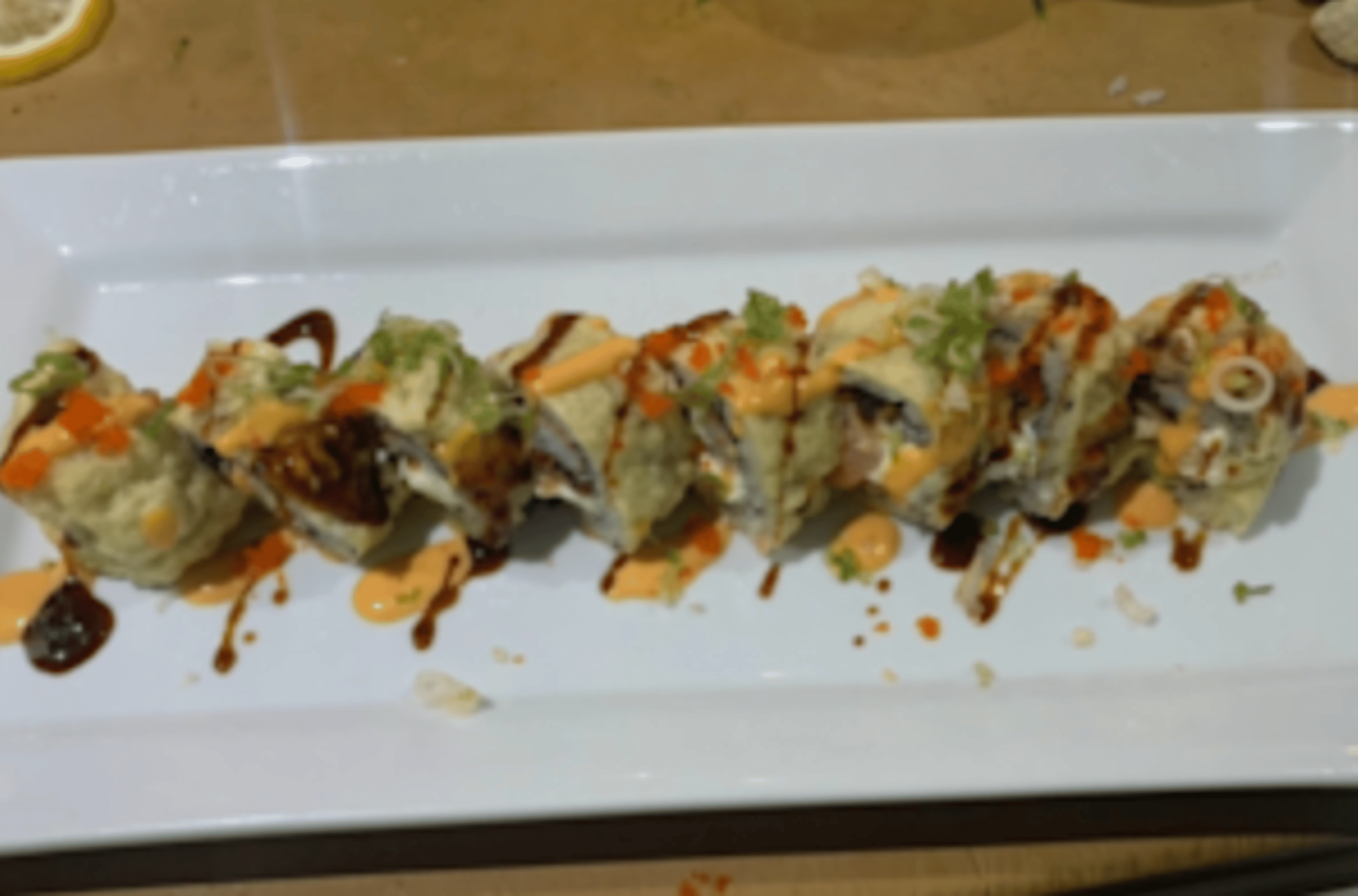 Tempura Spicy Tuna Roll.
