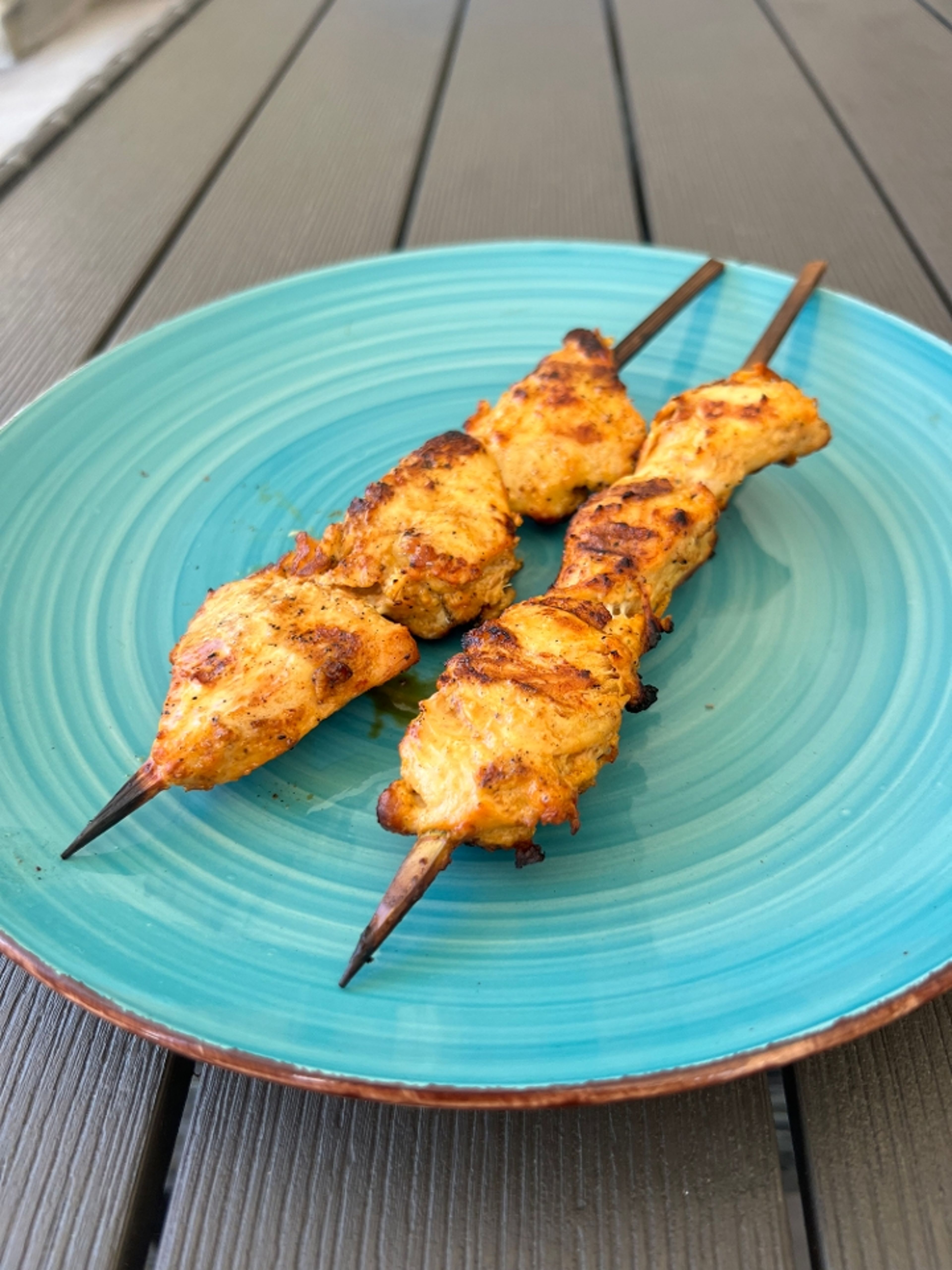 Chicken Souvlaki (2 skewers).