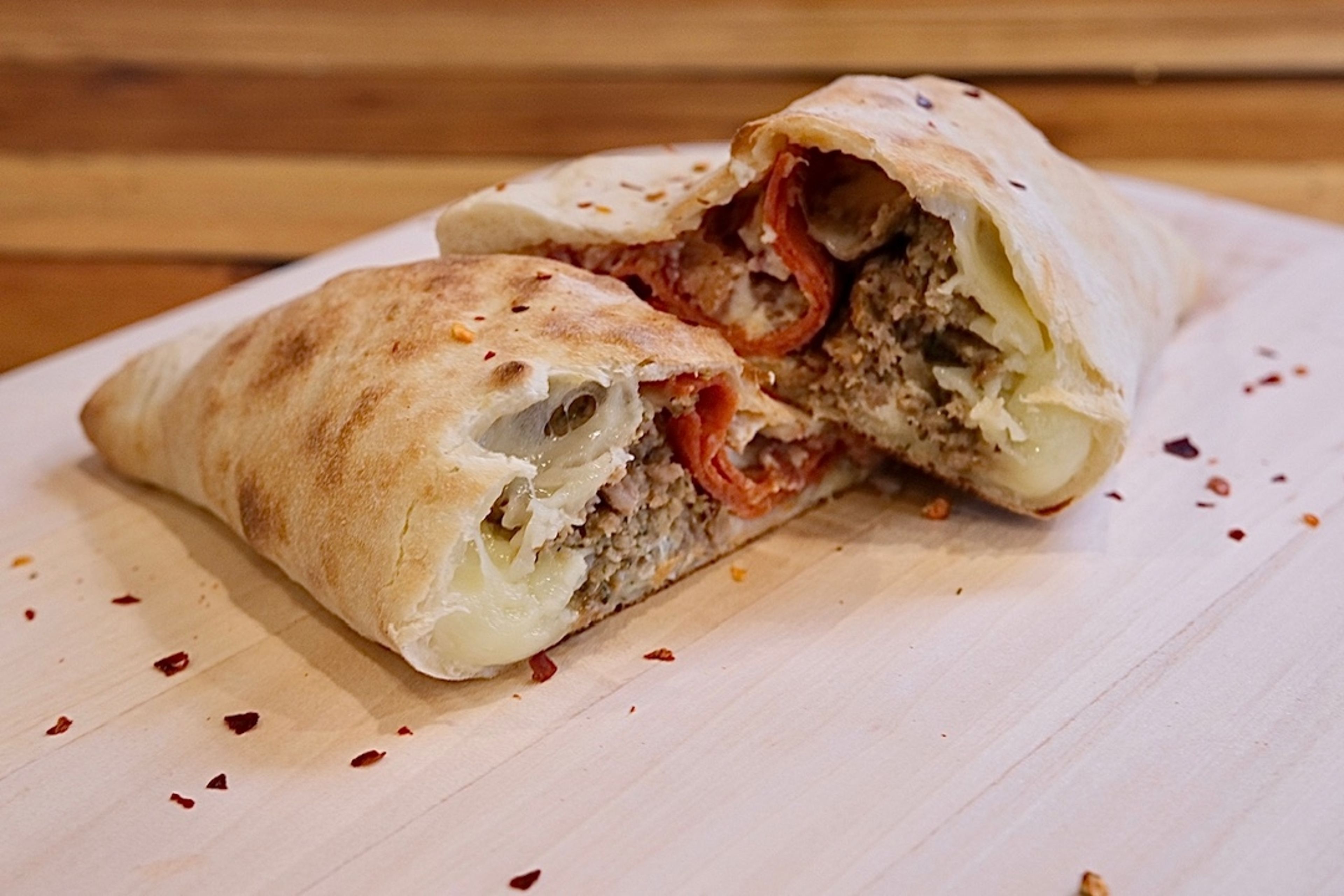 Meat Lovers Calzone.