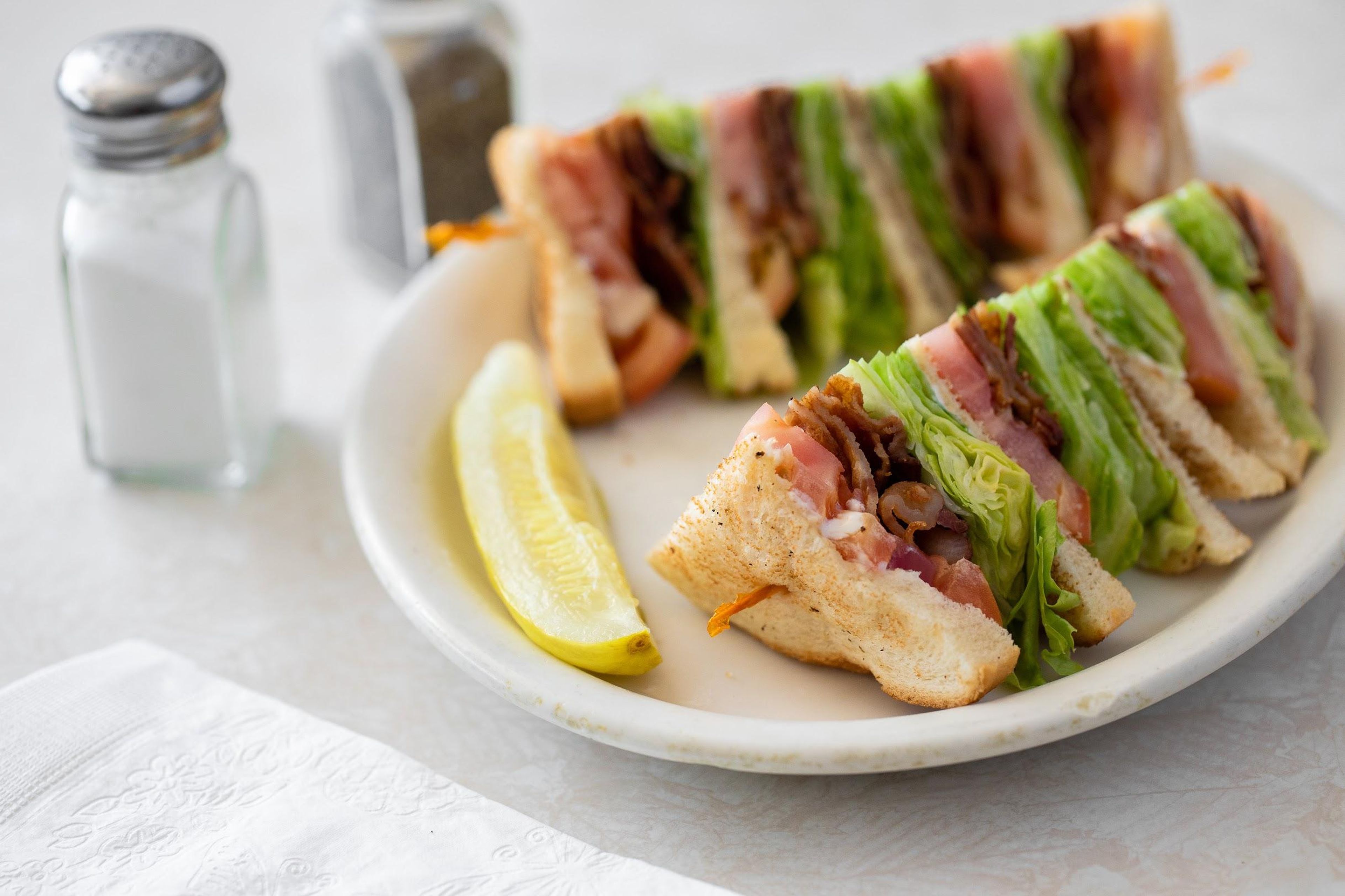 Bacon, Lettuce, and Tomato Club.