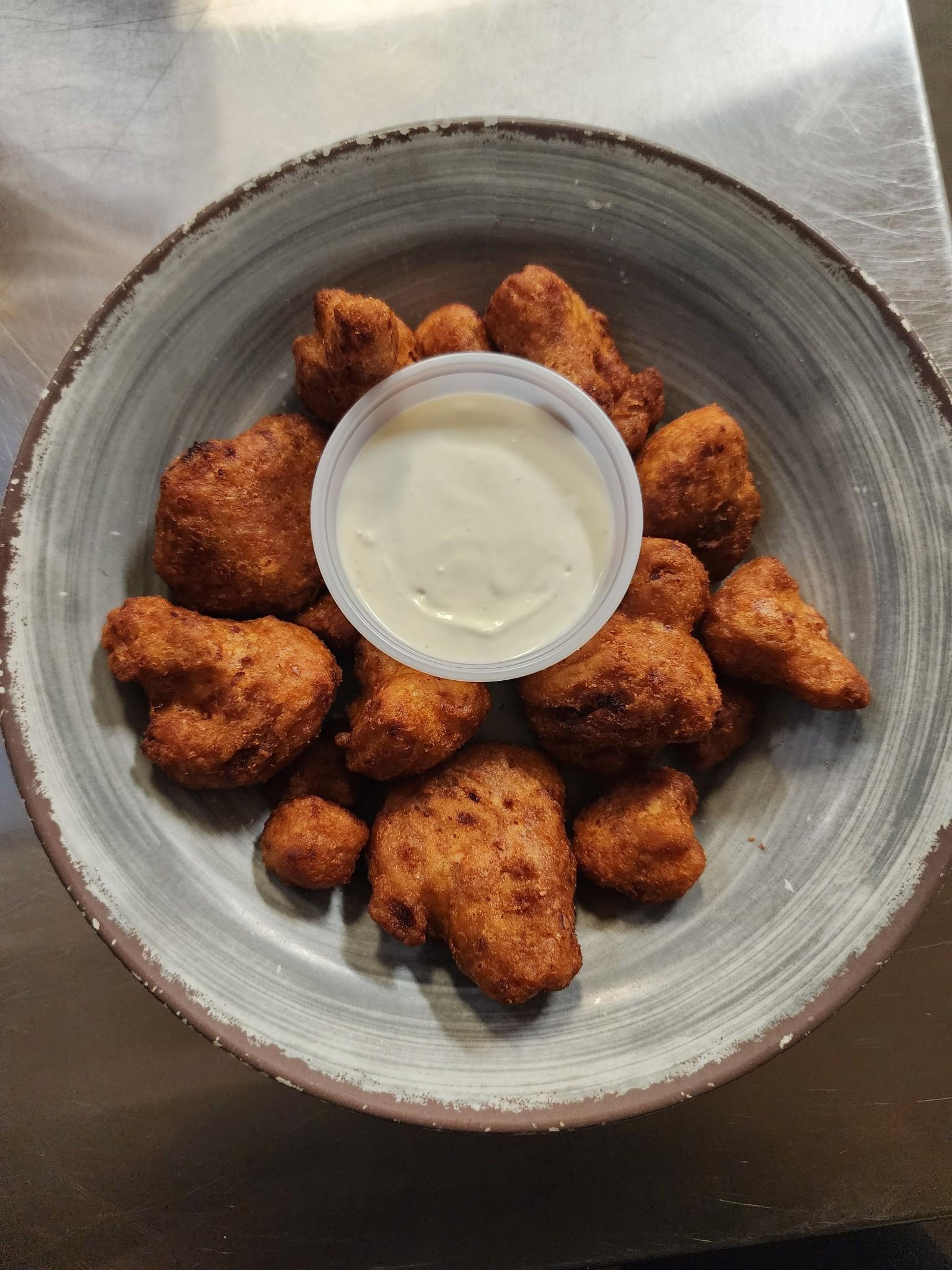 Buffalo Cauliflower Bites.