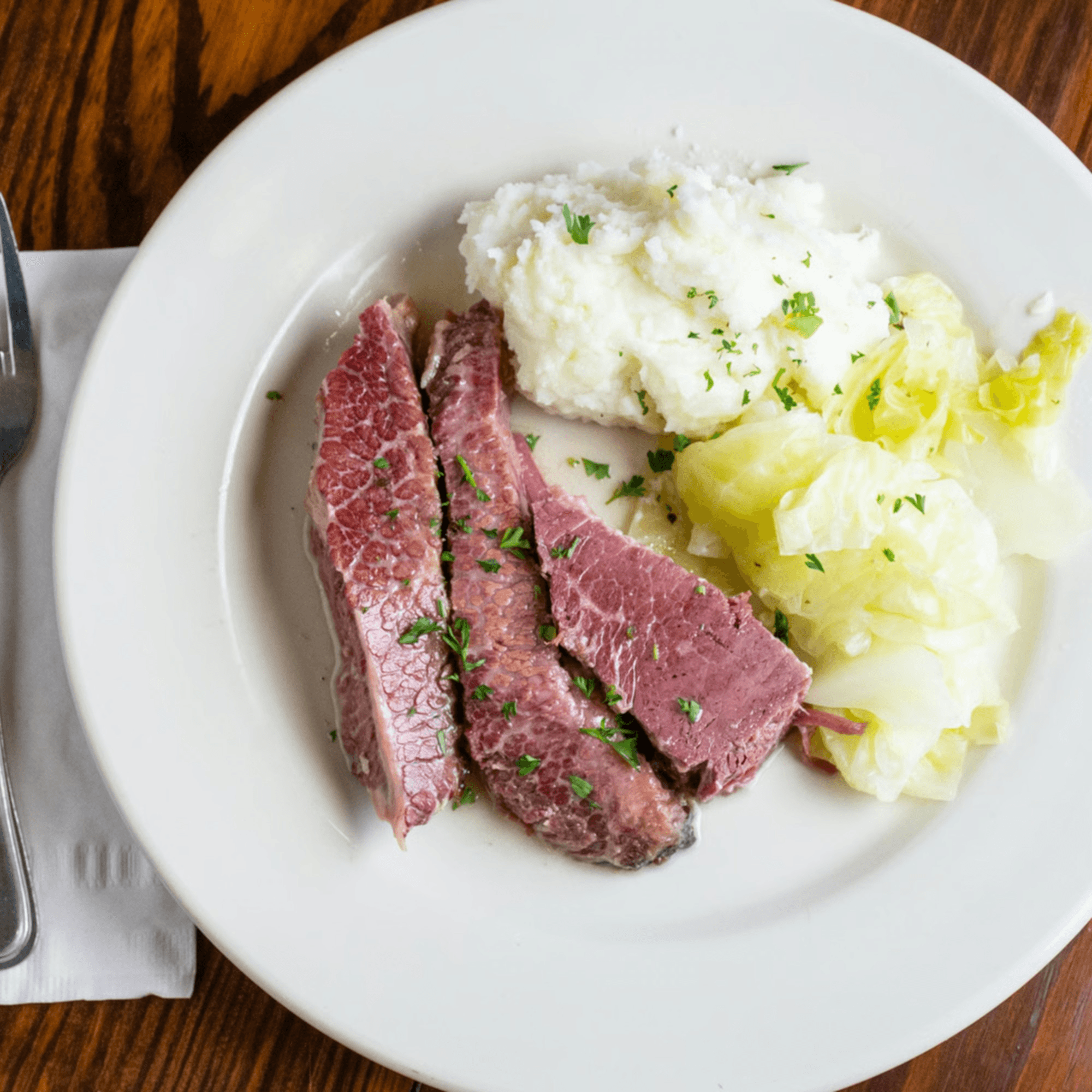 Corned Beef & Cabbage.