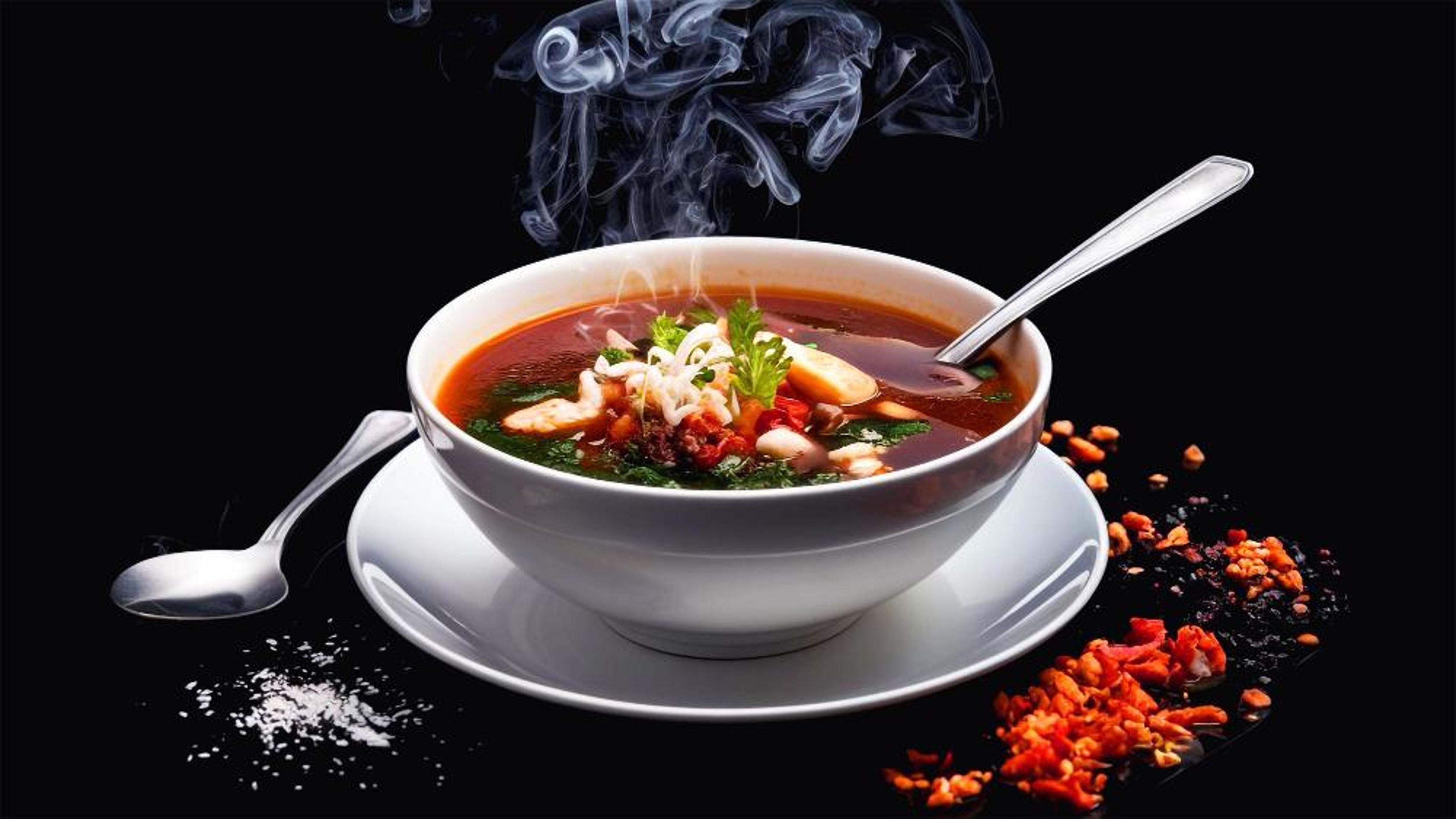 Veg Hot & Sour Soup.