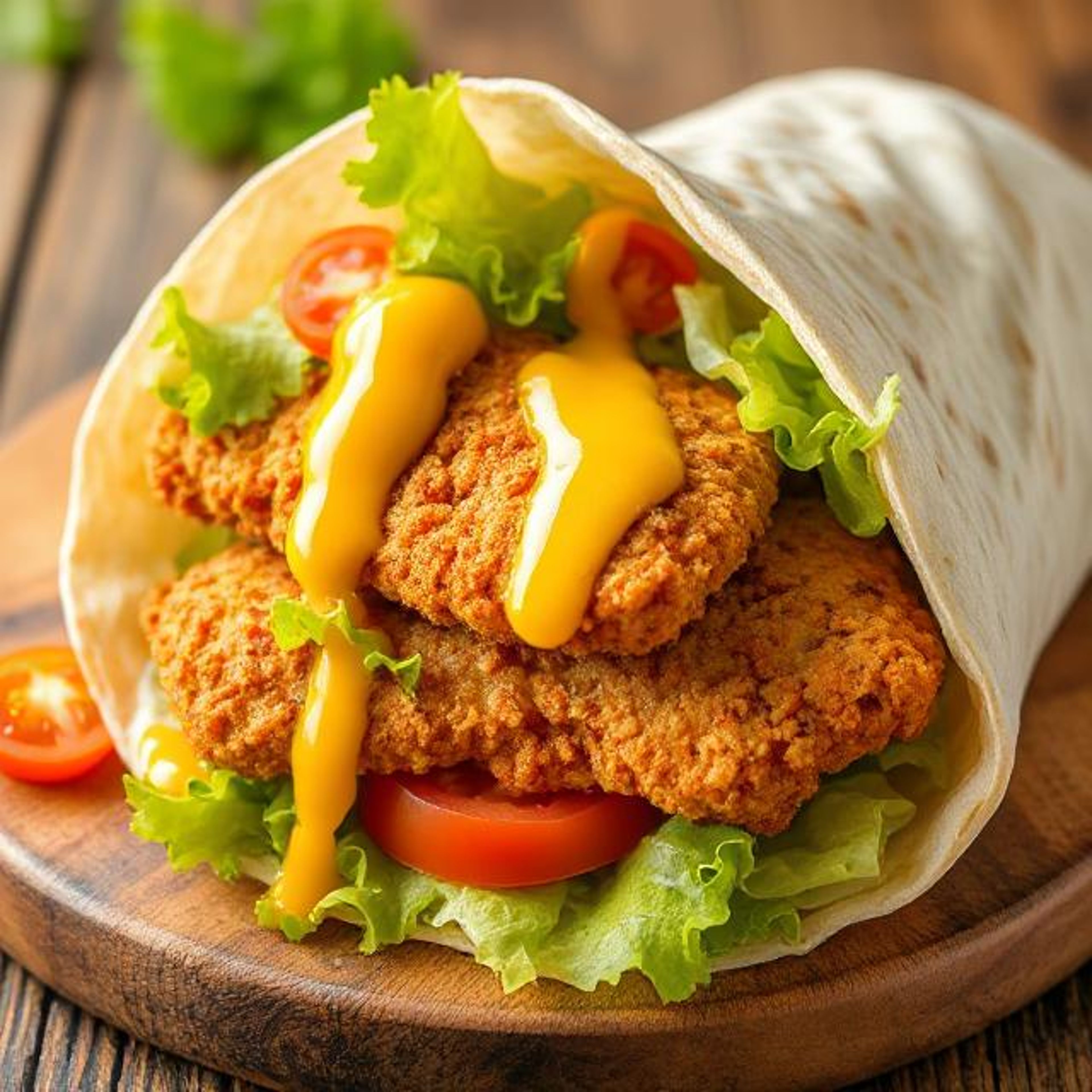 Honey Mustard Chicken Wrap.