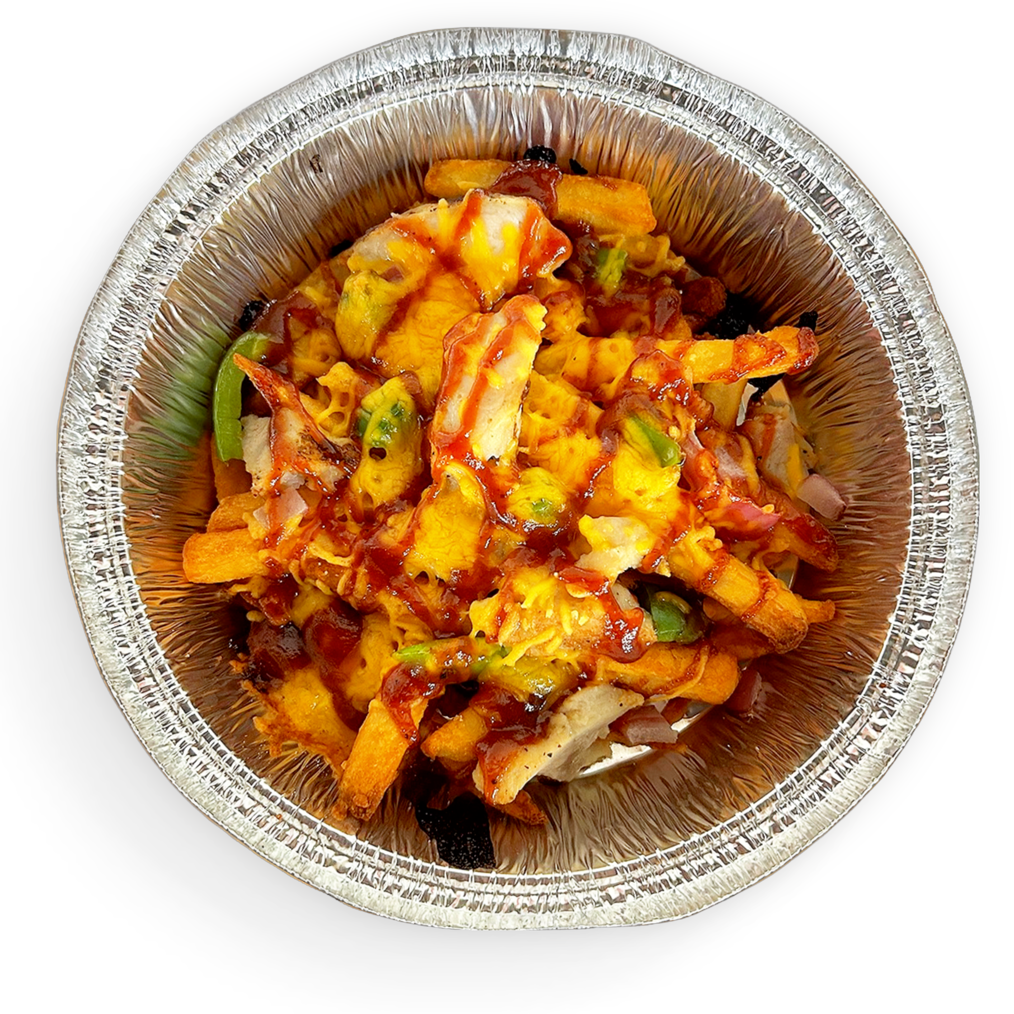 BBQ Chicken Loaded Fries.